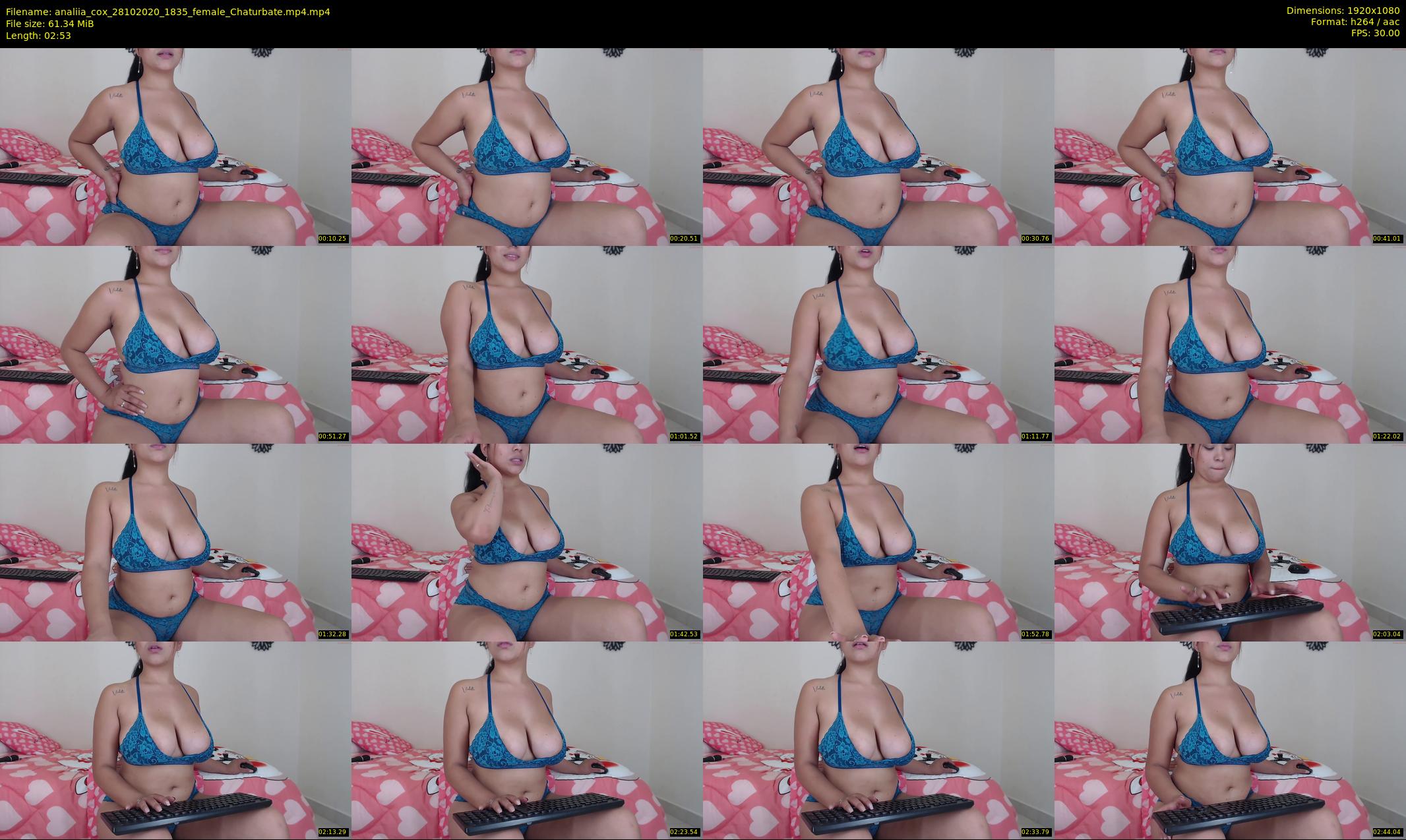 analiia_cox — 3 minute Chaturbate female cam show recording, 1080p, Oct 28, 2020