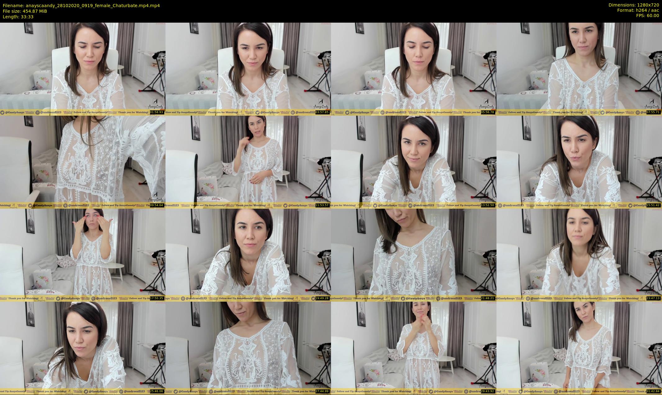 anayscaandy — 34 minute Chaturbate female cam show recording, 720p, Oct 28, 2020