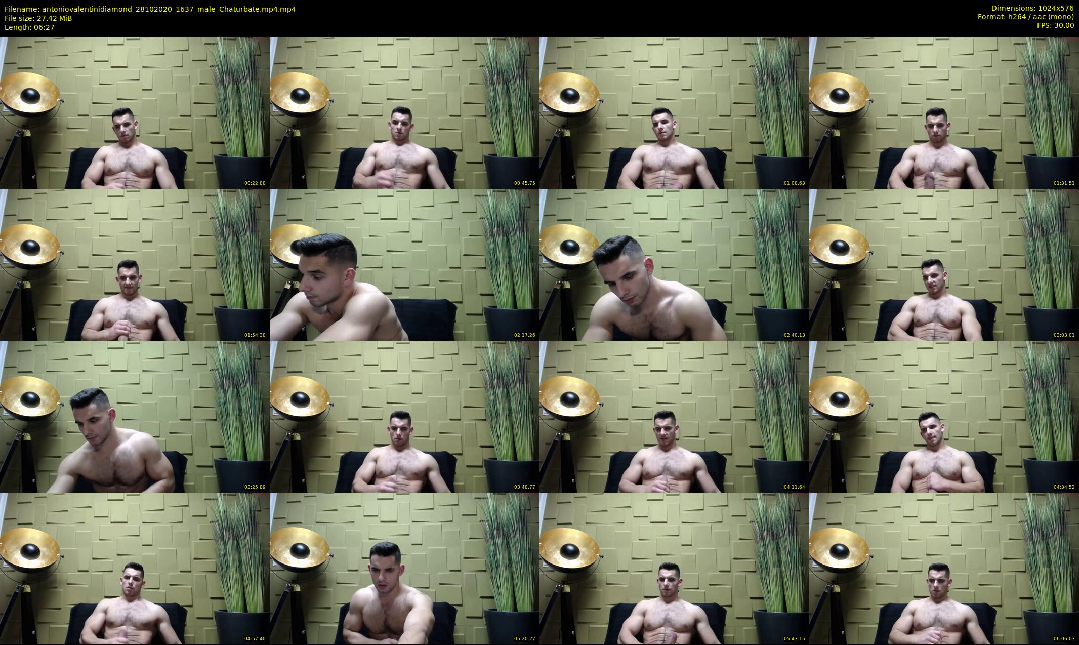 antoniovalentinidiamond — 7 minute Chaturbate male cam show recording, 480p, Oct 28, 2020