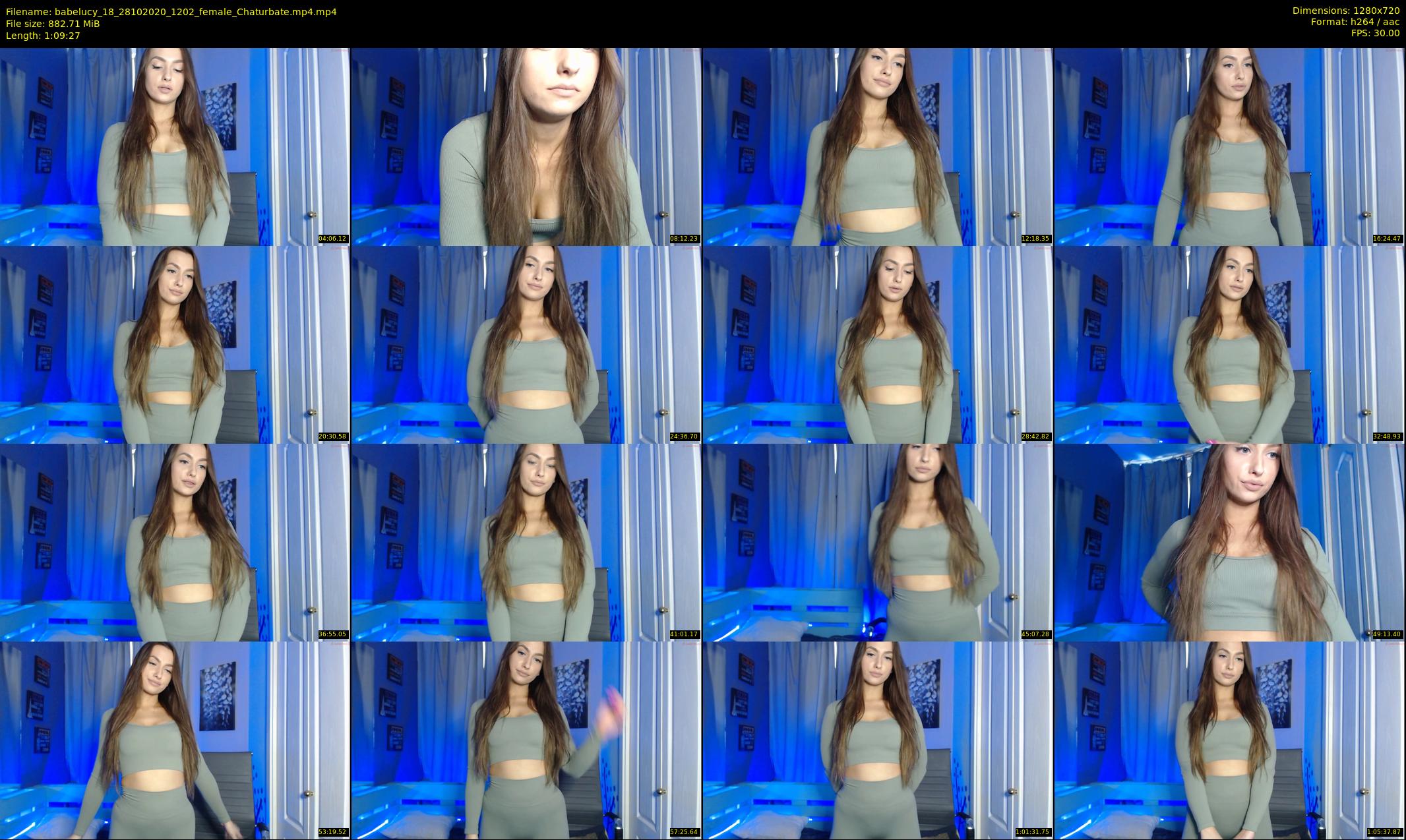 babelucy_18 — 70 minute Chaturbate female cam show recording, 720p, Oct 28, 2020