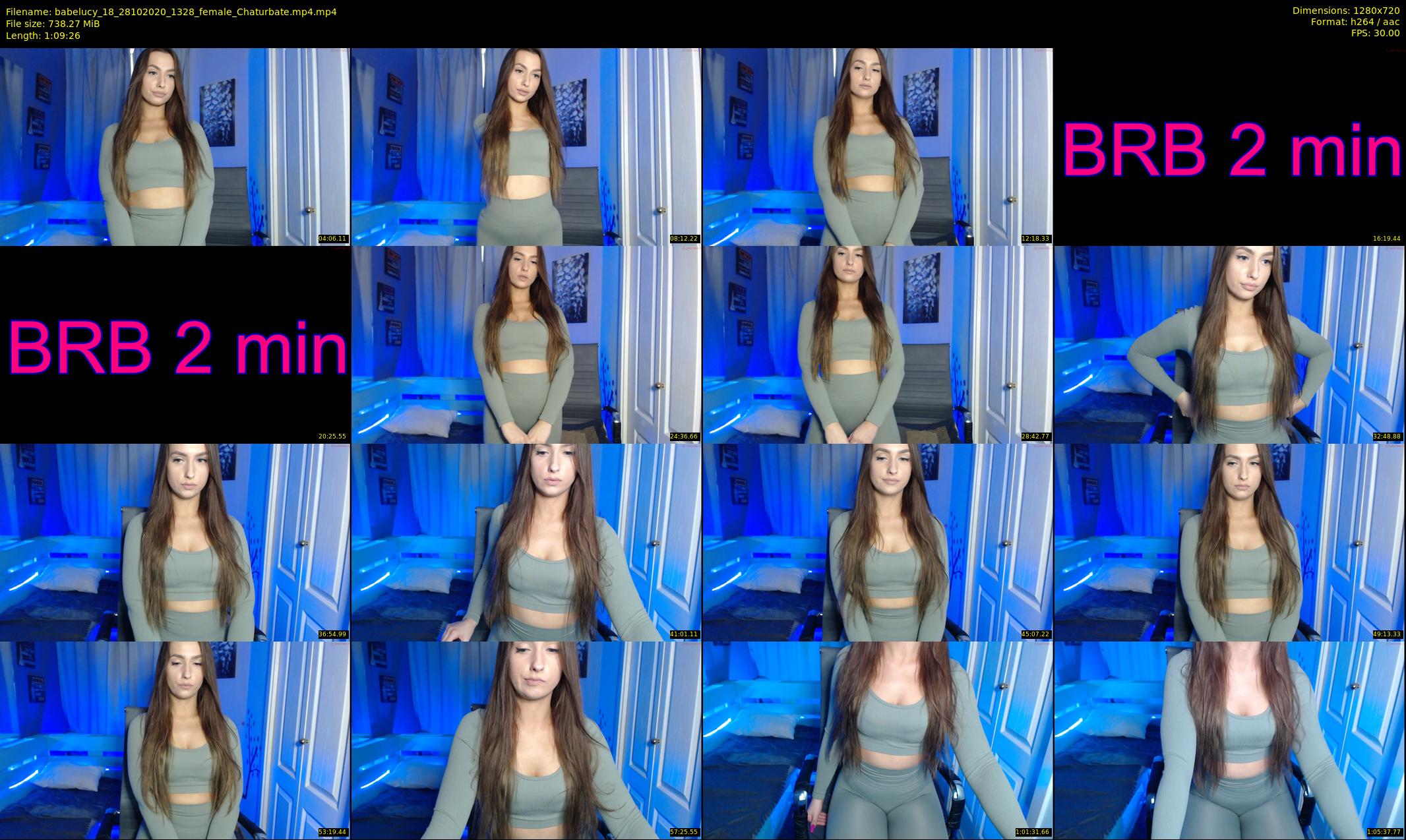 babelucy_18 — 70 minute Chaturbate female cam show recording, 720p, Oct 28, 2020