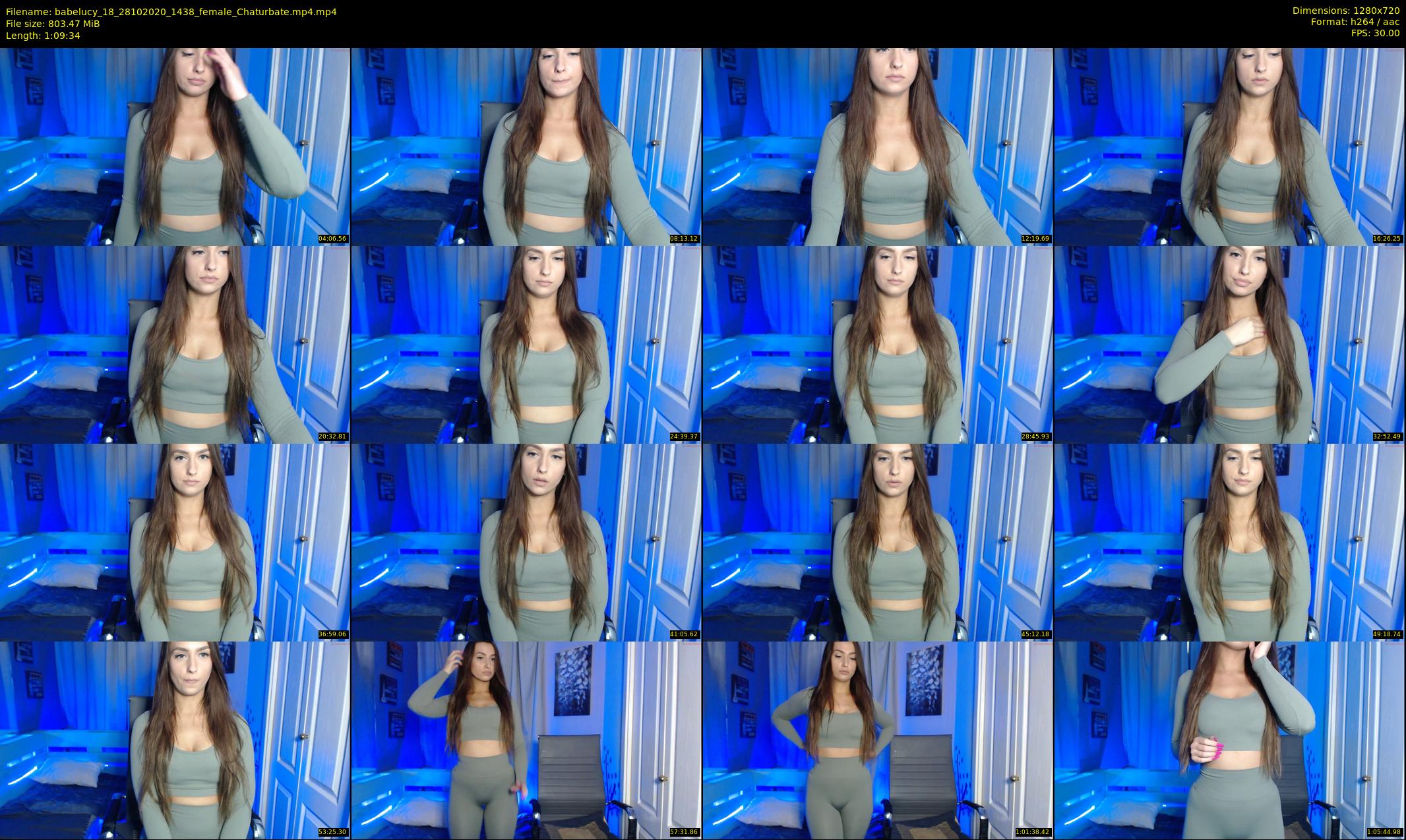 babelucy_18 — 70 minute Chaturbate female cam show recording, 720p, Oct 28, 2020