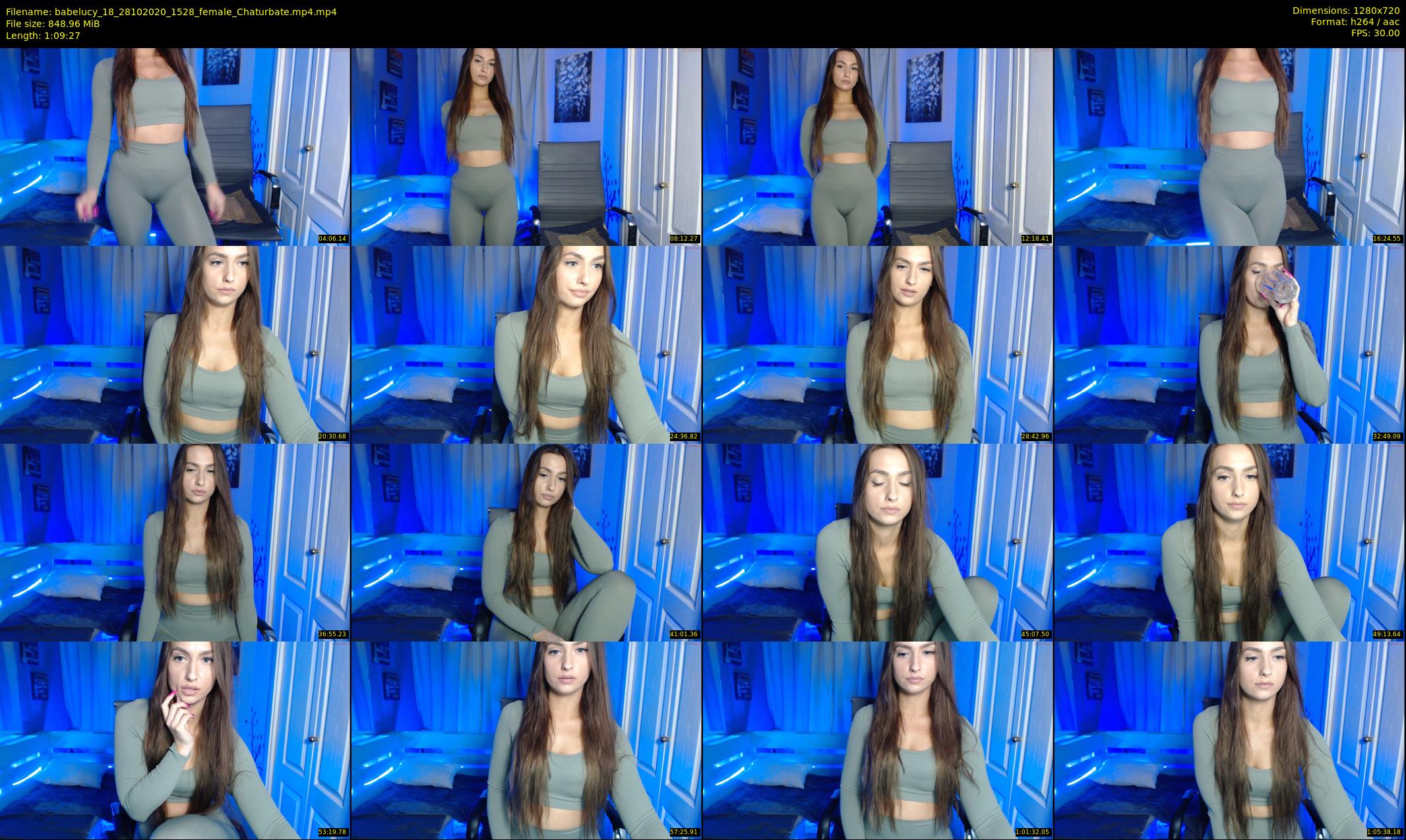 babelucy_18 — 70 minute Chaturbate female cam show recording, 720p, Oct 28, 2020