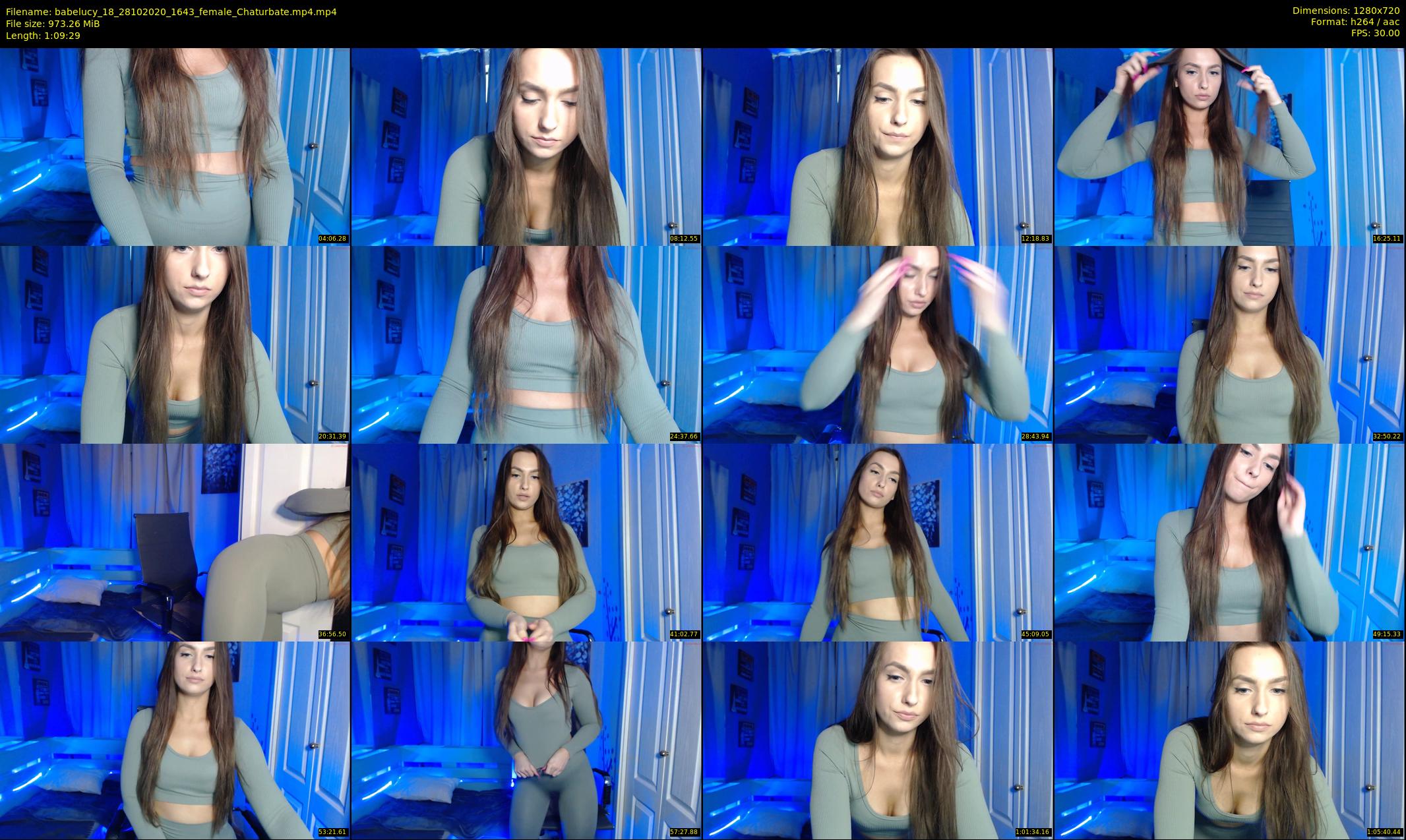 babelucy_18 — 70 minute Chaturbate female cam show recording, 720p, Oct 28, 2020