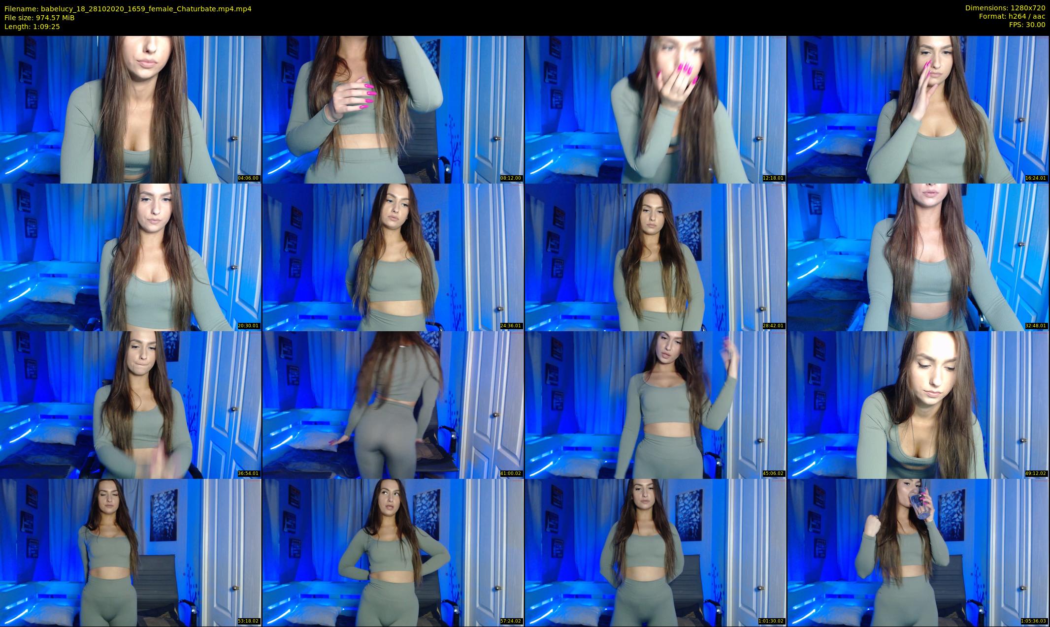 babelucy_18 — 70 minute Chaturbate female cam show recording, 720p, Oct 28, 2020