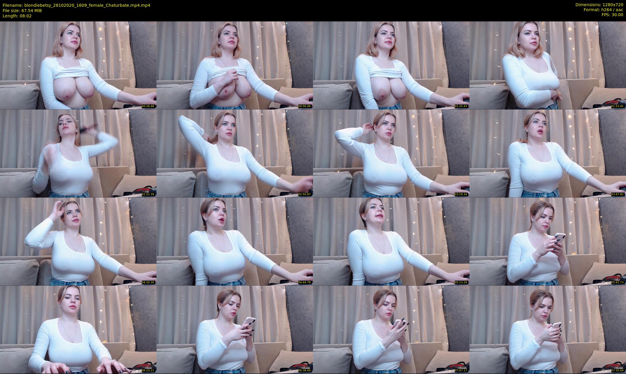 blondiebetsy — 9 minute Chaturbate female cam show recording, 720p, Oct 28, 2020