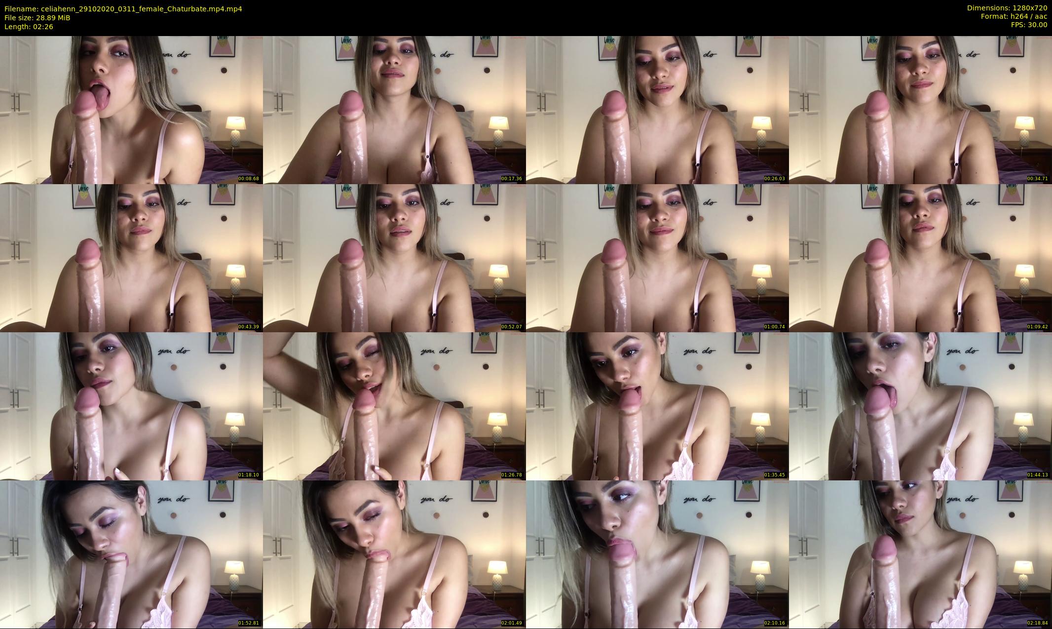 celiahenn — 3 minute Chaturbate female cam show recording, 720p, Oct 29, 2020
