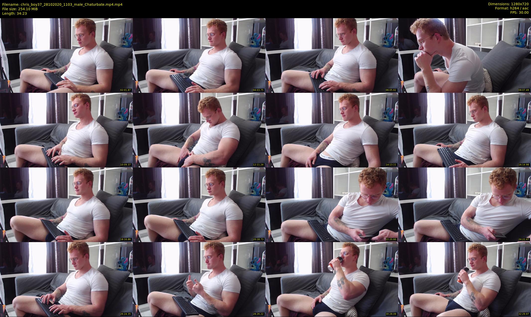chris_boy37 — 35 minute Chaturbate male cam show recording, 720p, Oct 28, 2020