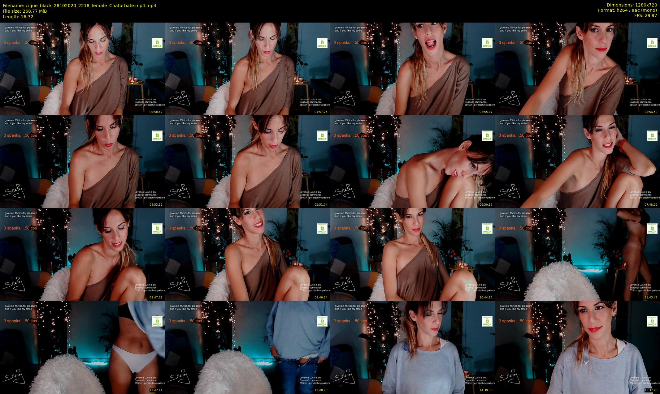 cique_black — 17 minute Chaturbate female cam show recording, 720p, Oct 28, 2020