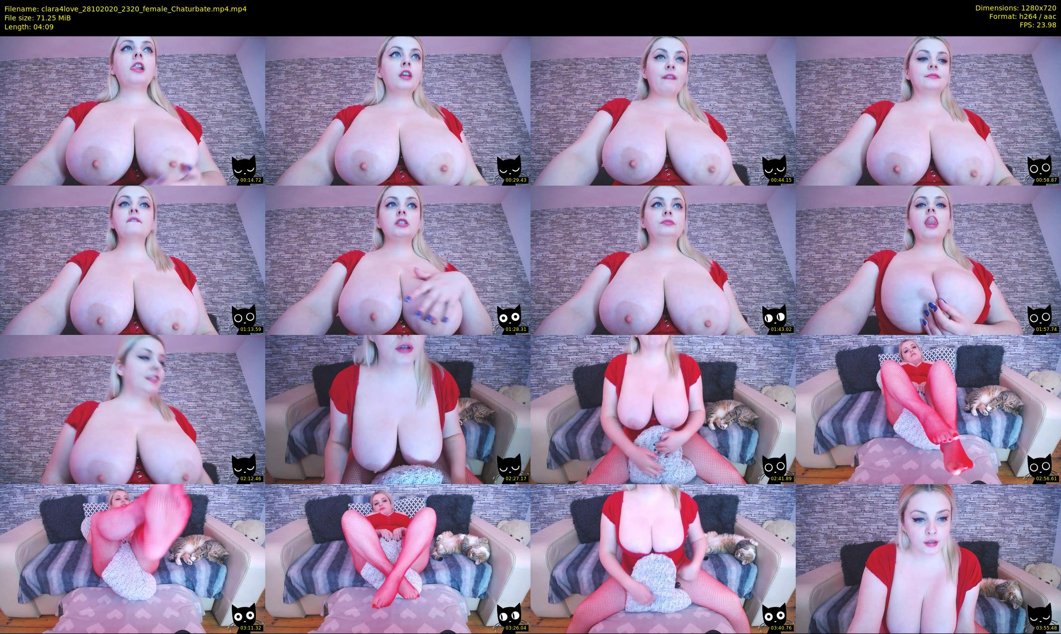 clara4love — 5 minute Chaturbate female cam show recording, 720p, Oct 28, 2020