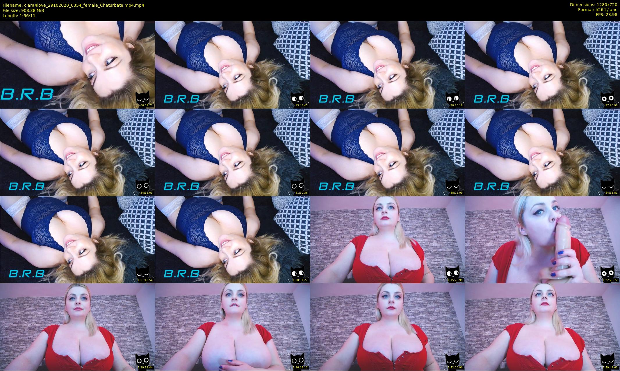 clara4love — 117 minute Chaturbate female cam show recording, 720p, Oct 29, 2020