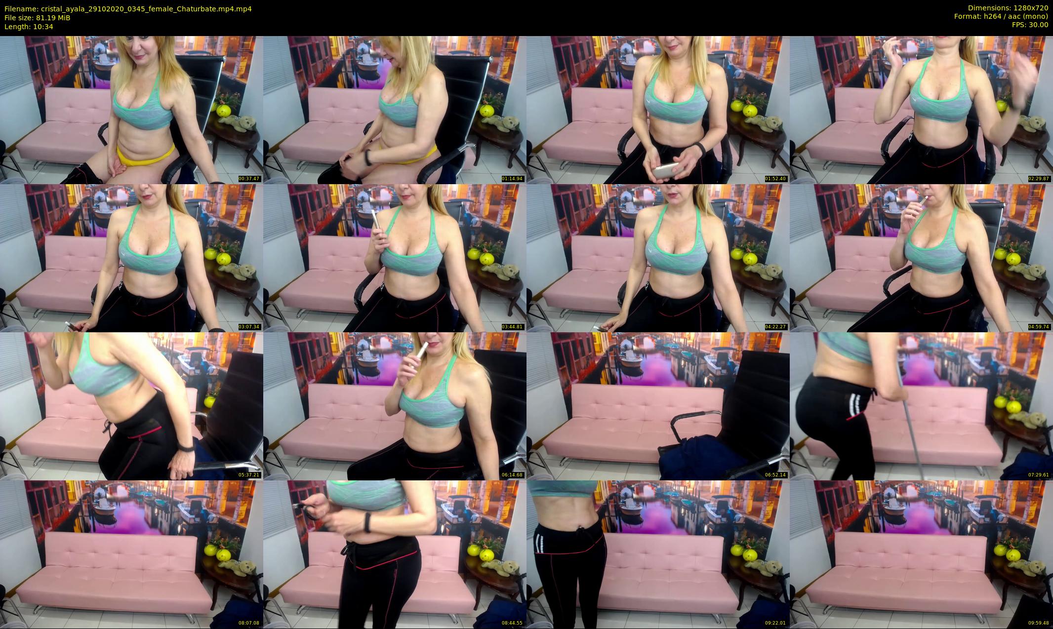 cristal_ayala — 11 minute Chaturbate female cam show recording, 720p, Oct 29, 2020