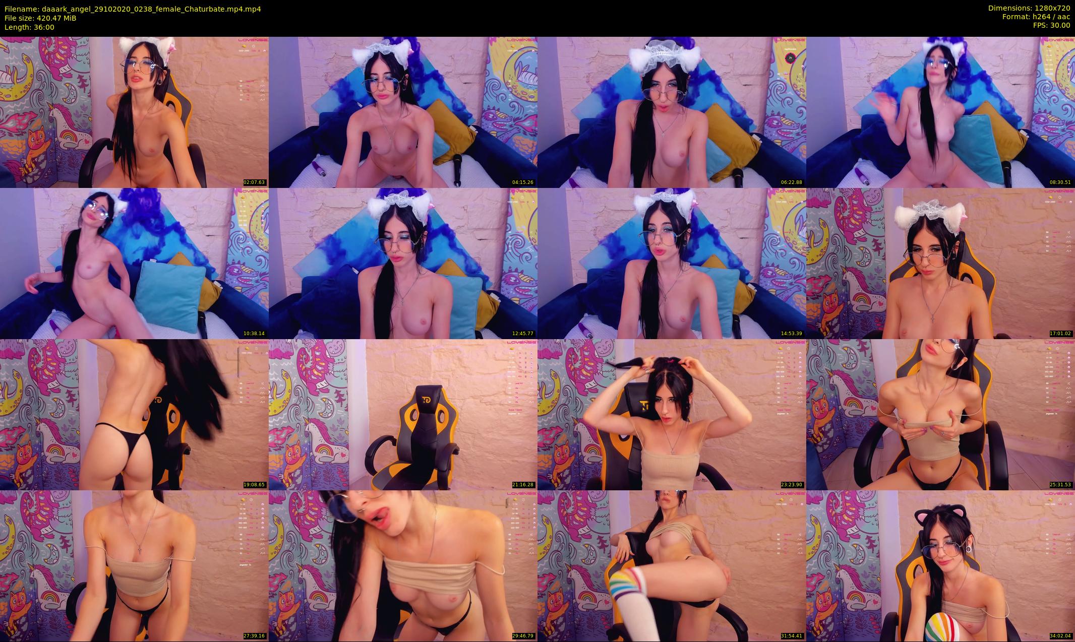 daaark_angel — 36 minute Chaturbate female cam show recording, 720p, Oct 29, 2020