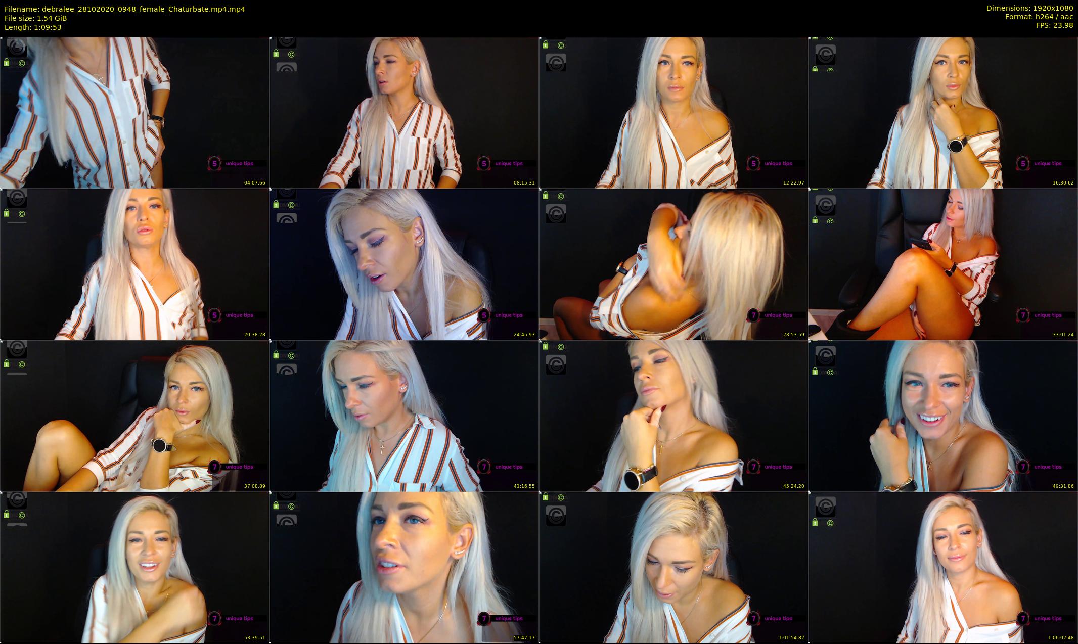 debralee — 70 minute Chaturbate female cam show recording, 1080p, Oct 28, 2020
