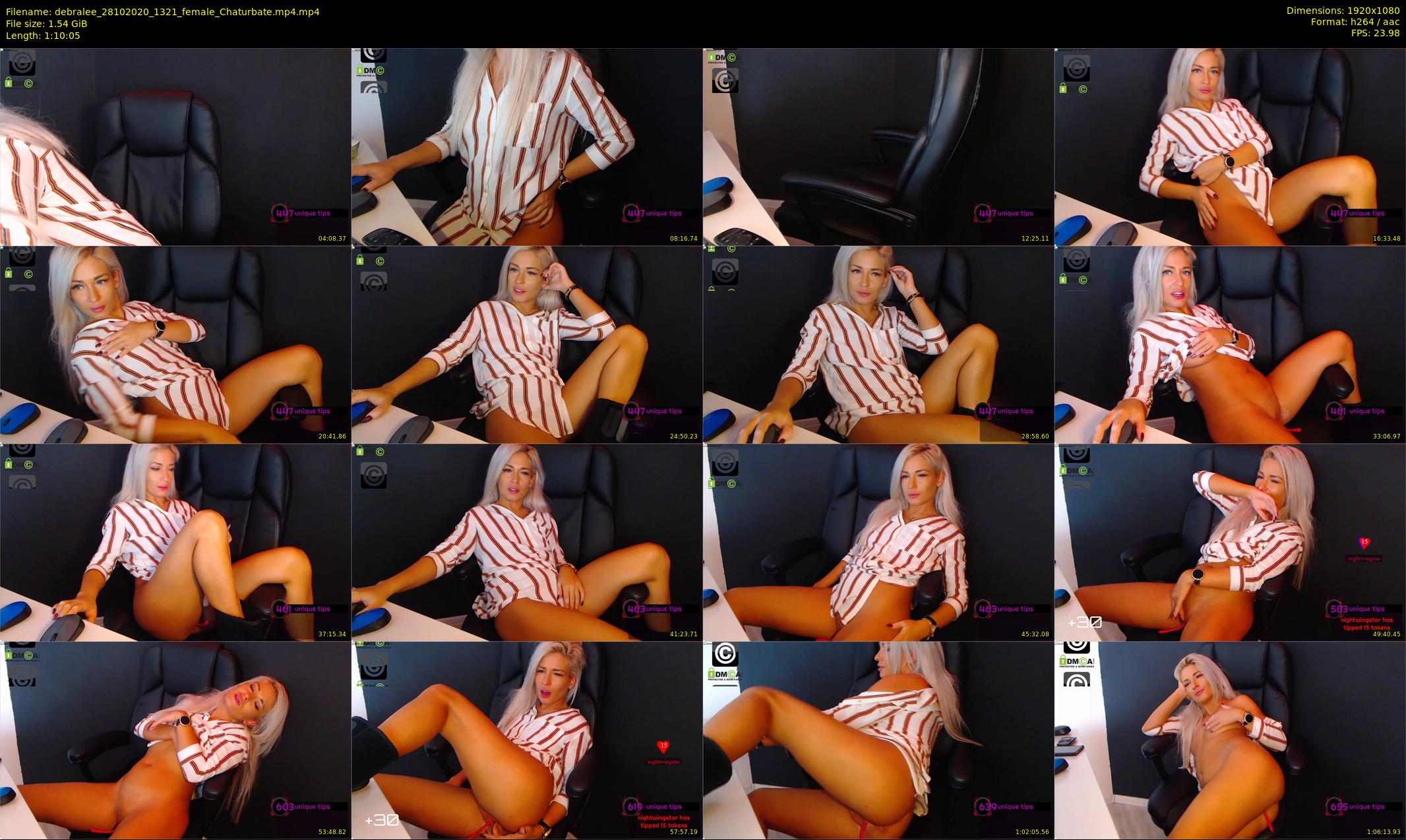 debralee — 71 minute Chaturbate female cam show recording, 1080p, Oct 28, 2020