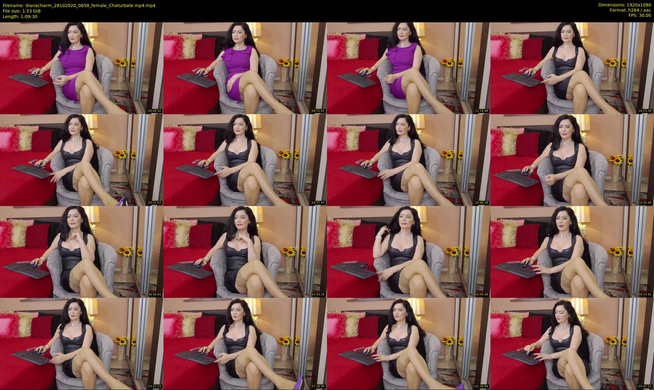 dianacharm — 70 minute Chaturbate female cam show recording, 1080p, Oct 28, 2020