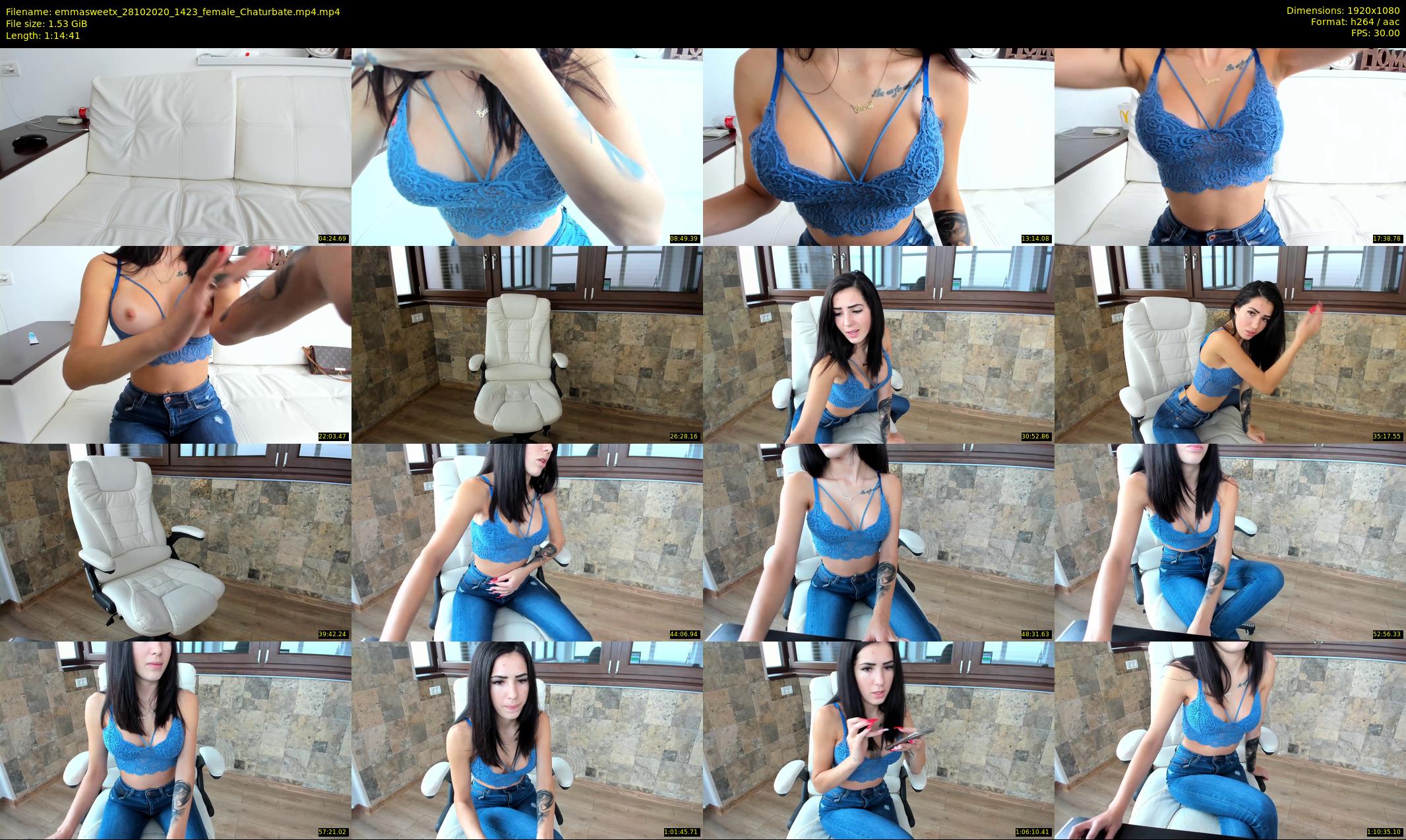 emmasweetx — 75 minute Chaturbate couple cam show recording, 1080p, Oct 28, 2020