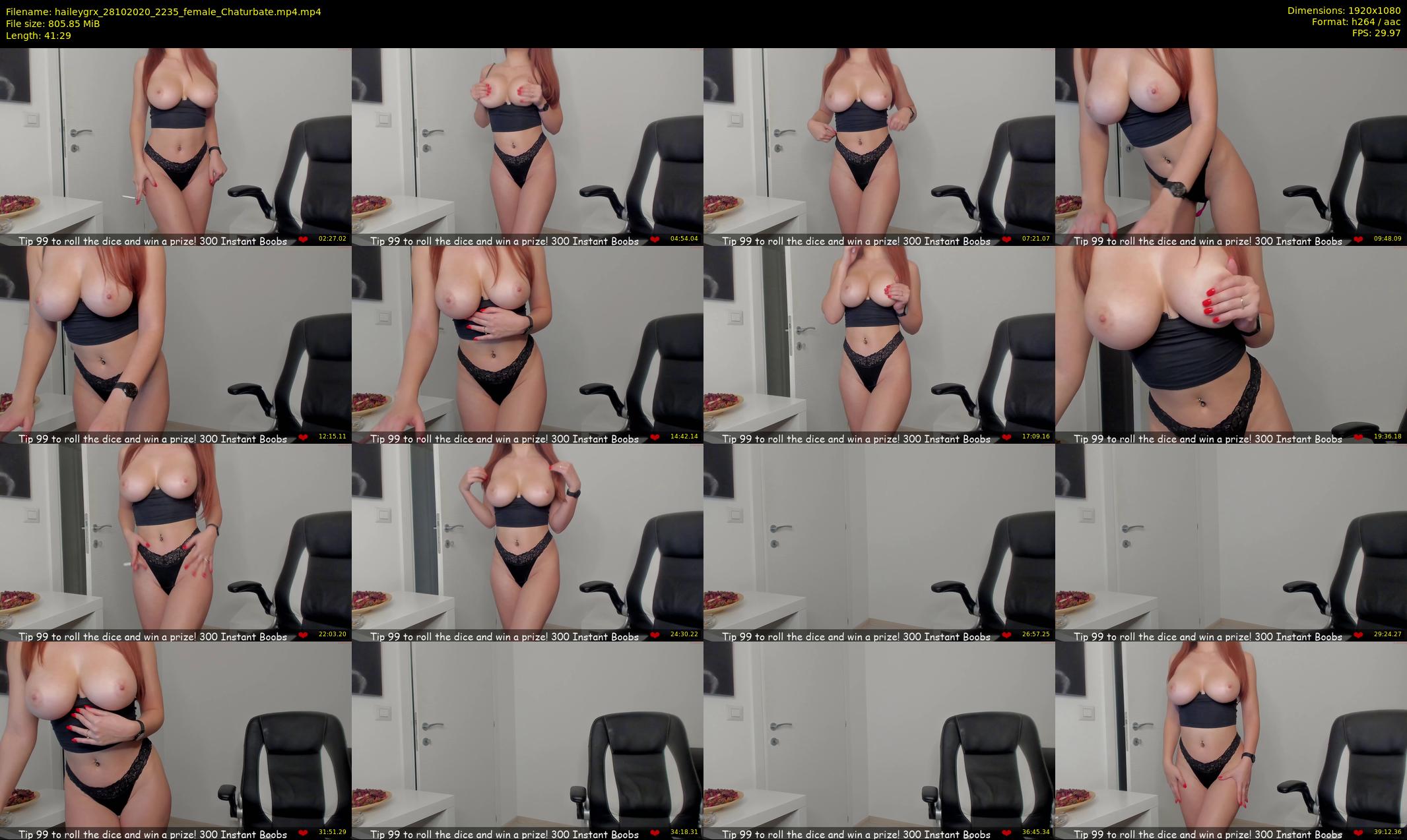 haileygrx — 42 minute Chaturbate female cam show recording, 1080p, Oct 28, 2020