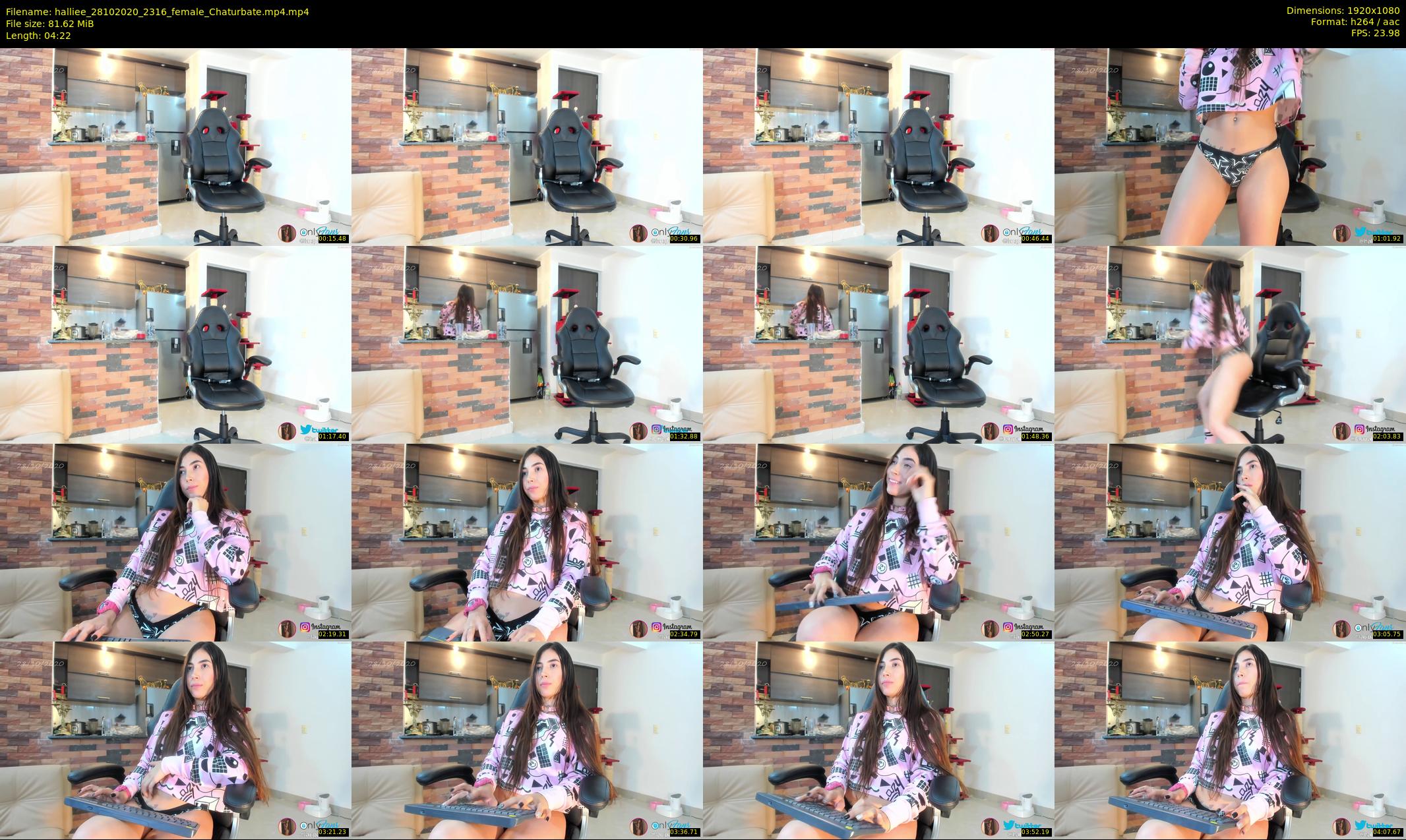 halliee — 5 minute Chaturbate couple cam show recording, 1080p, Oct 28, 2020