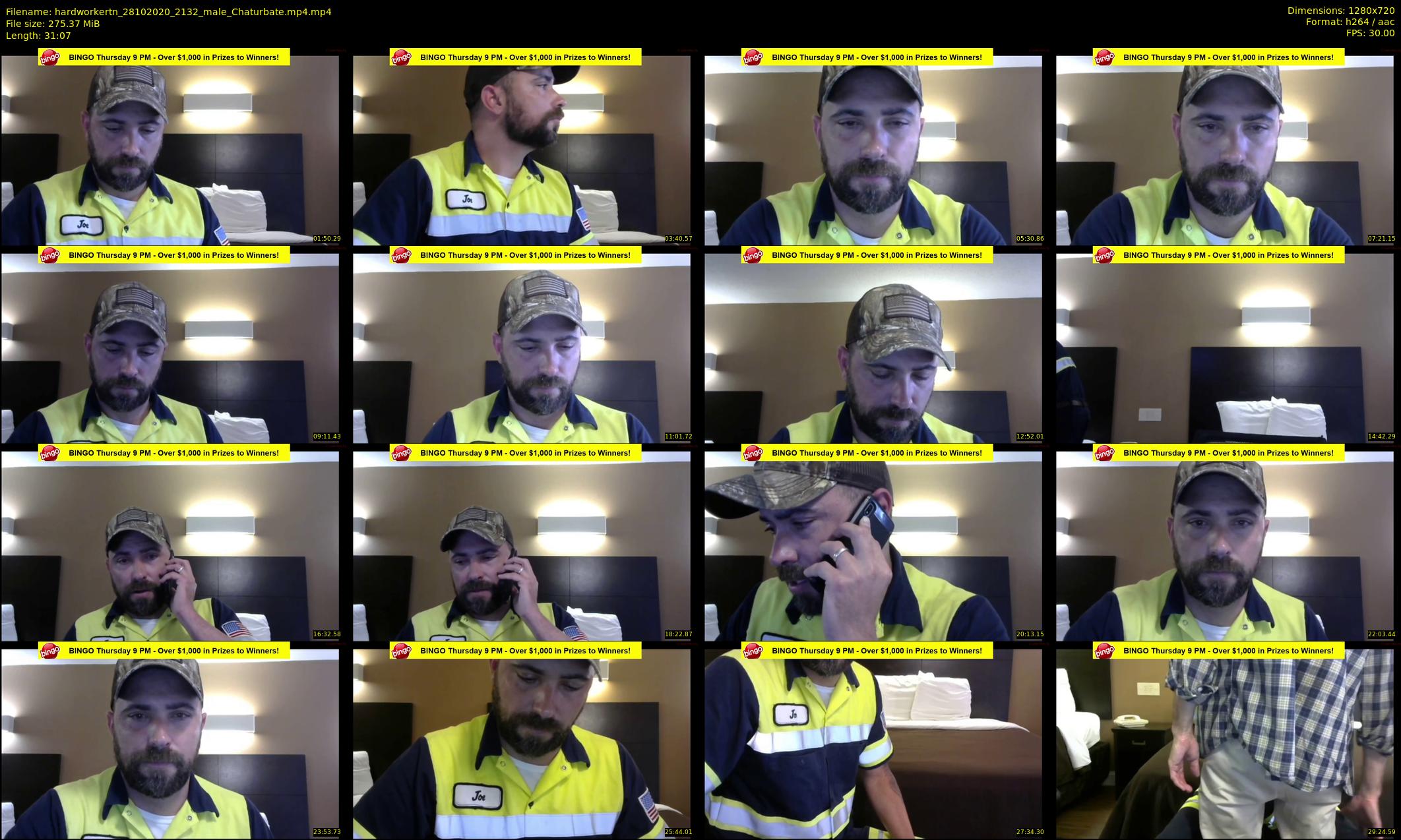 hardworkertn — 32 minute Chaturbate male cam show recording, 720p, Oct 28, 2020