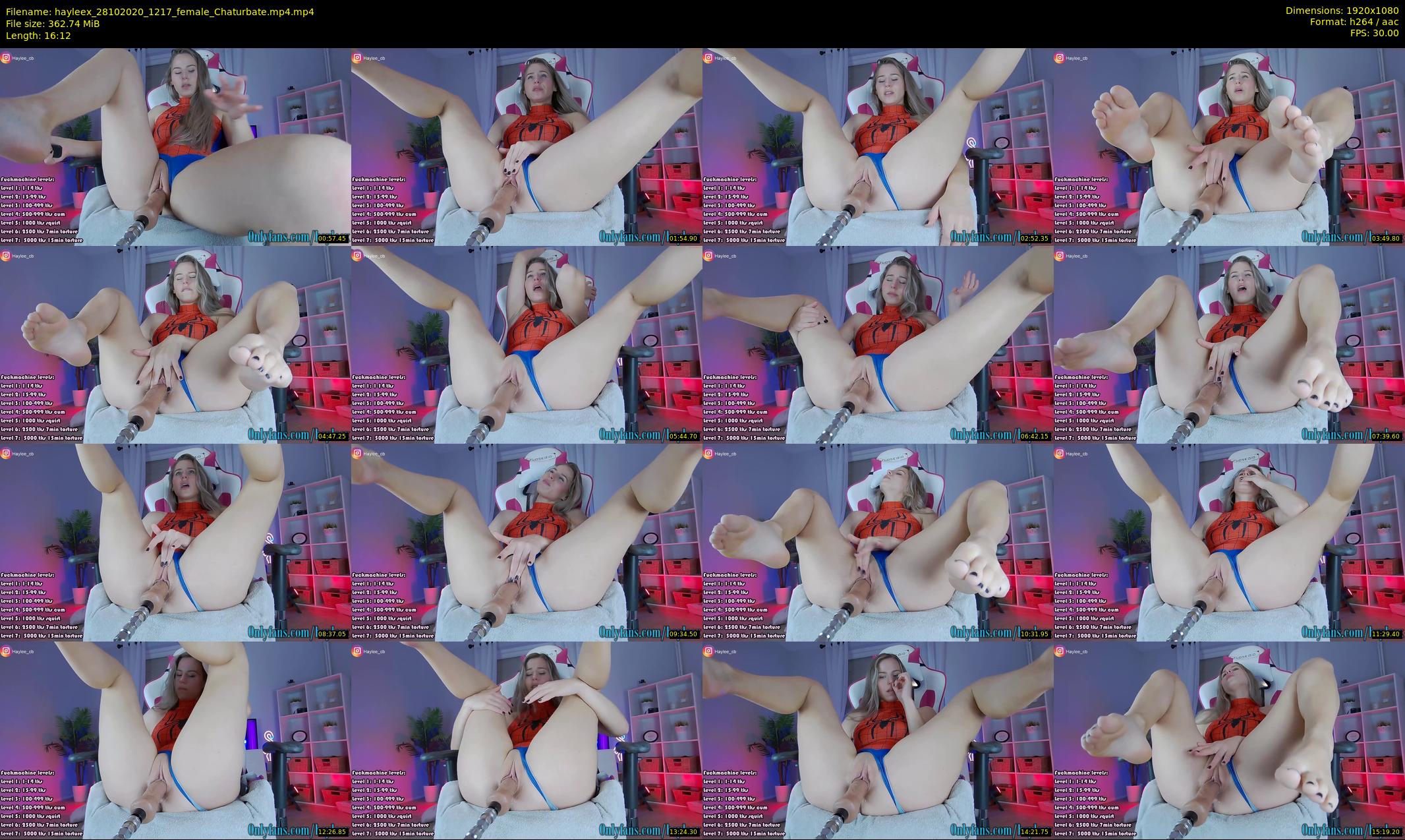 hayleex — 17 minute Chaturbate female cam show recording, 1080p, Oct 28, 2020