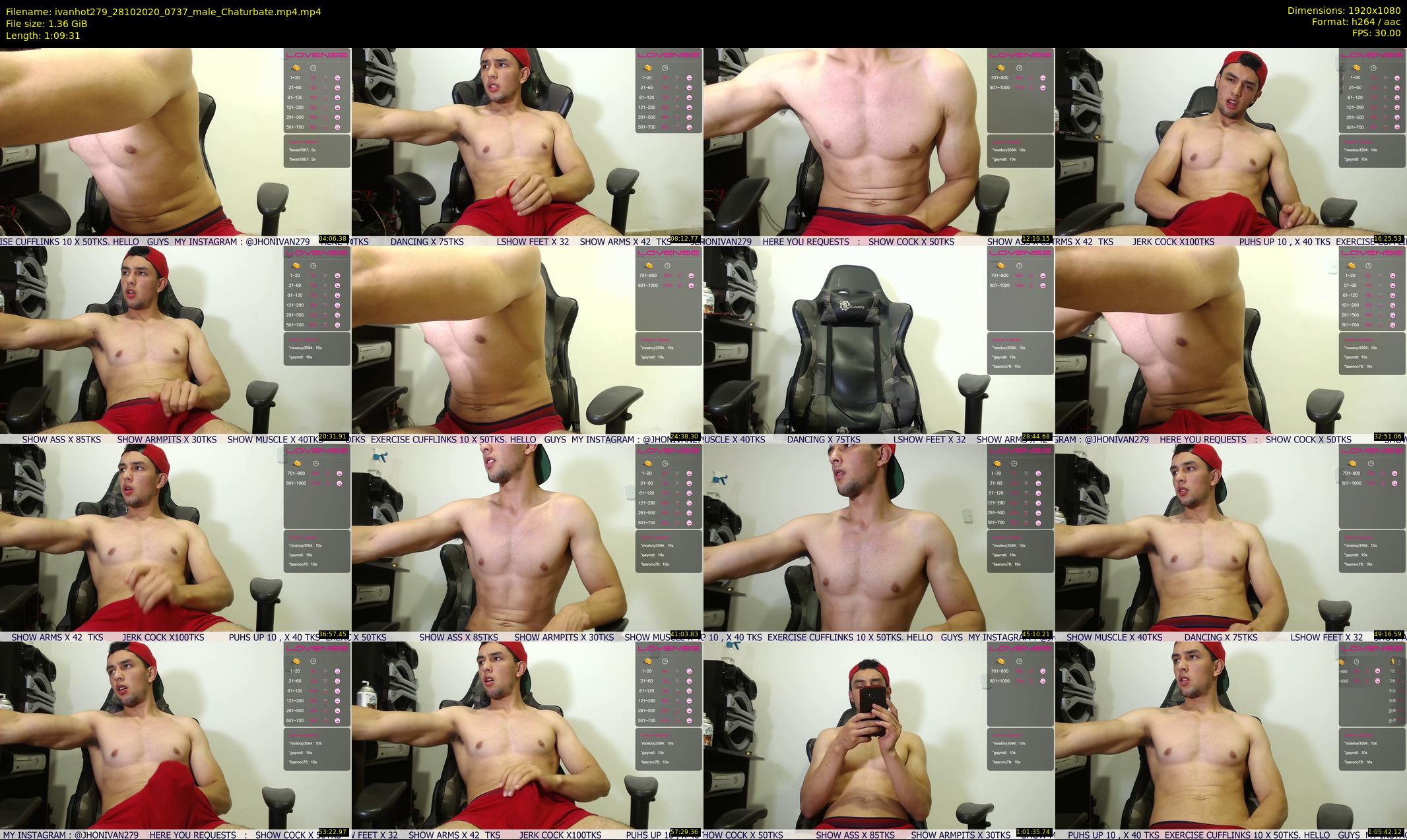 ivanhot279 — 70 minute Chaturbate male cam show recording, 1080p, Oct 28, 2020