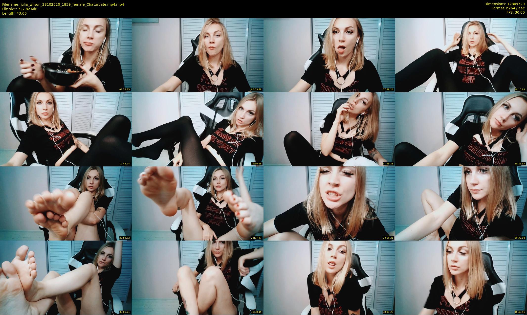 julia_wilson — 44 minute Chaturbate female cam show recording, 720p, Oct 28, 2020