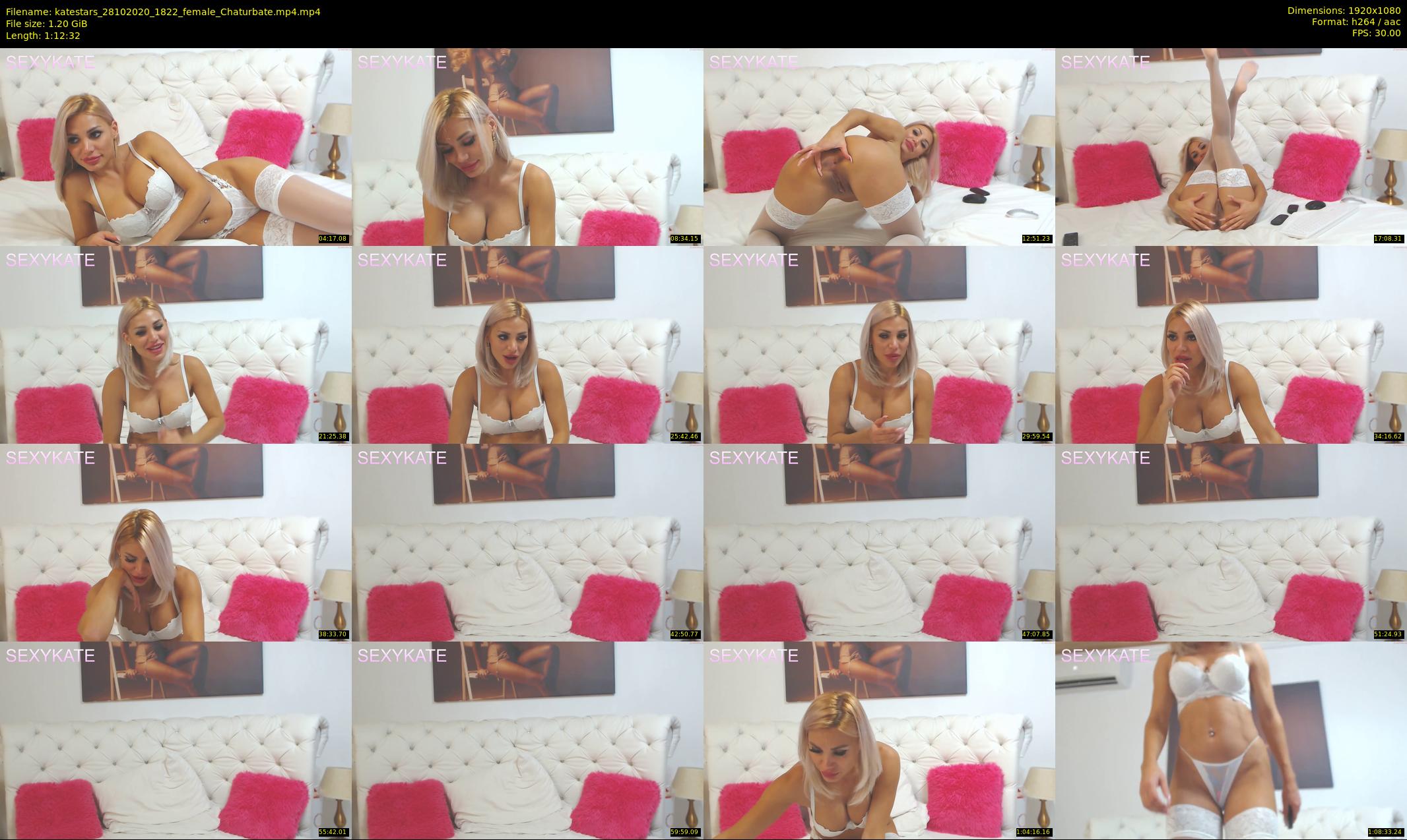 katestars — 73 minute Chaturbate female cam show recording, 1080p, Oct 28, 2020
