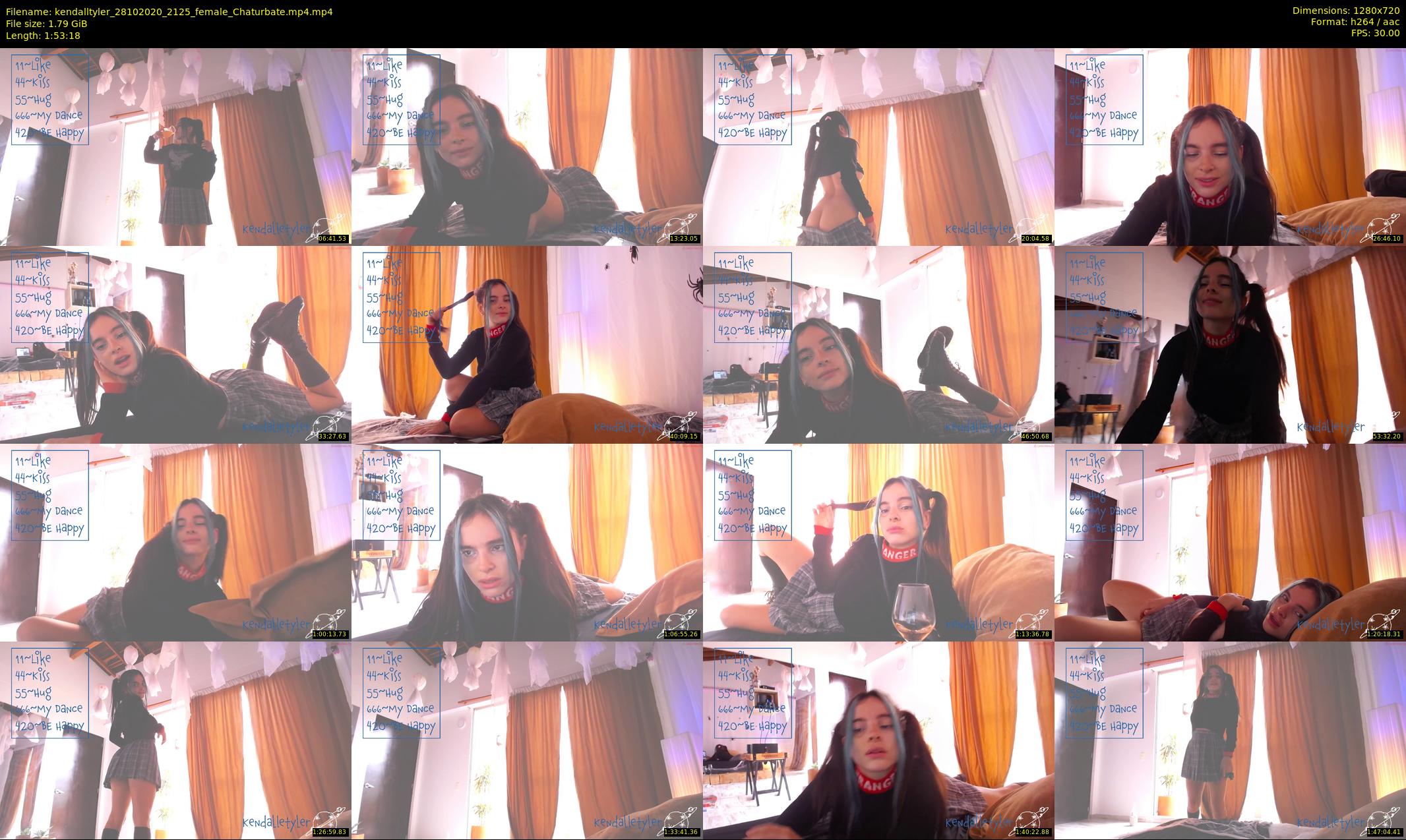 kendalltyler — 114 minute Chaturbate female cam show recording, 720p, Oct 28, 2020