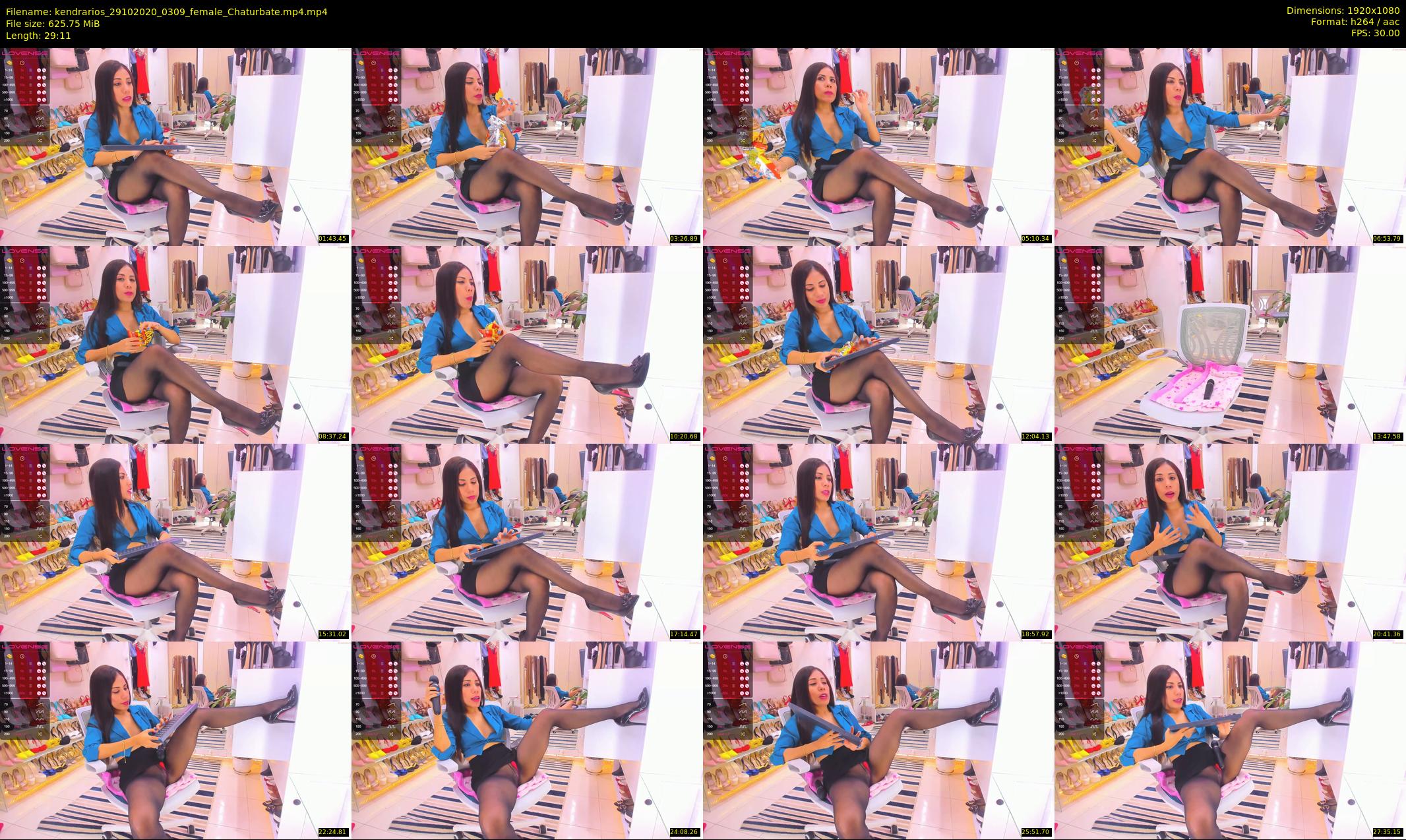 kendrarios — 30 minute Chaturbate female cam show recording, 1080p, Oct 29, 2020