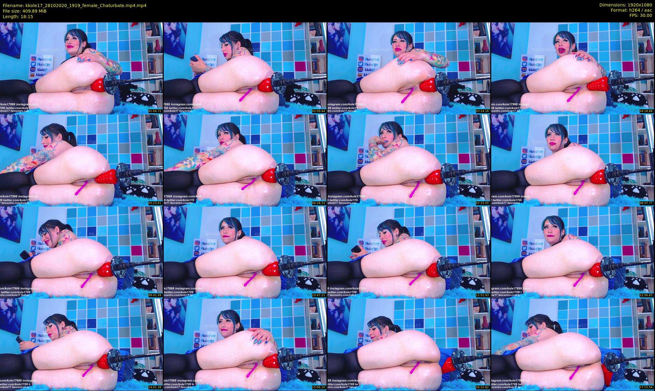 kkole17 — 19 minute Chaturbate female cam show recording, 1080p, Oct 28, 2020