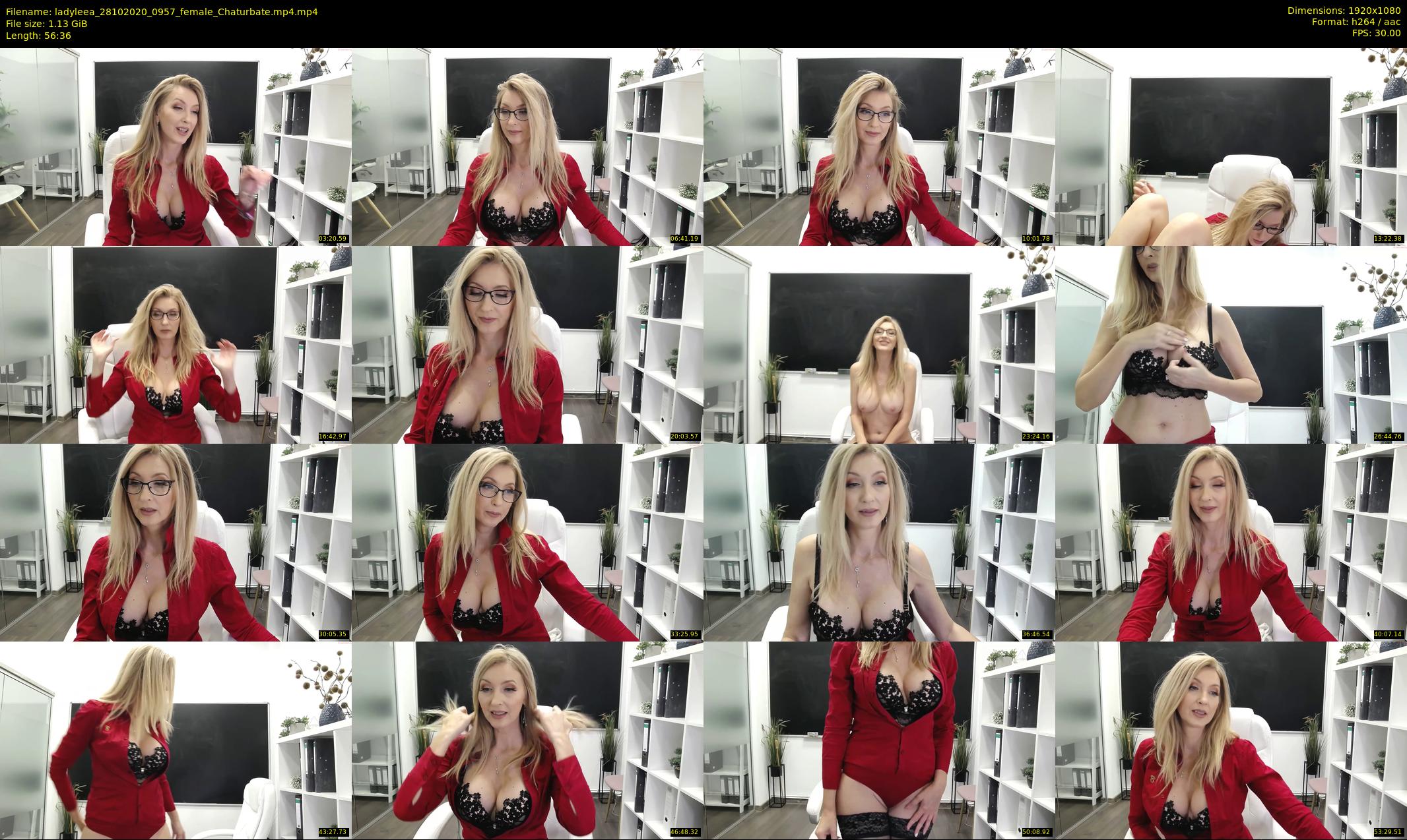 ladyleea — 57 minute Chaturbate female cam show recording, 1080p, Oct 28, 2020