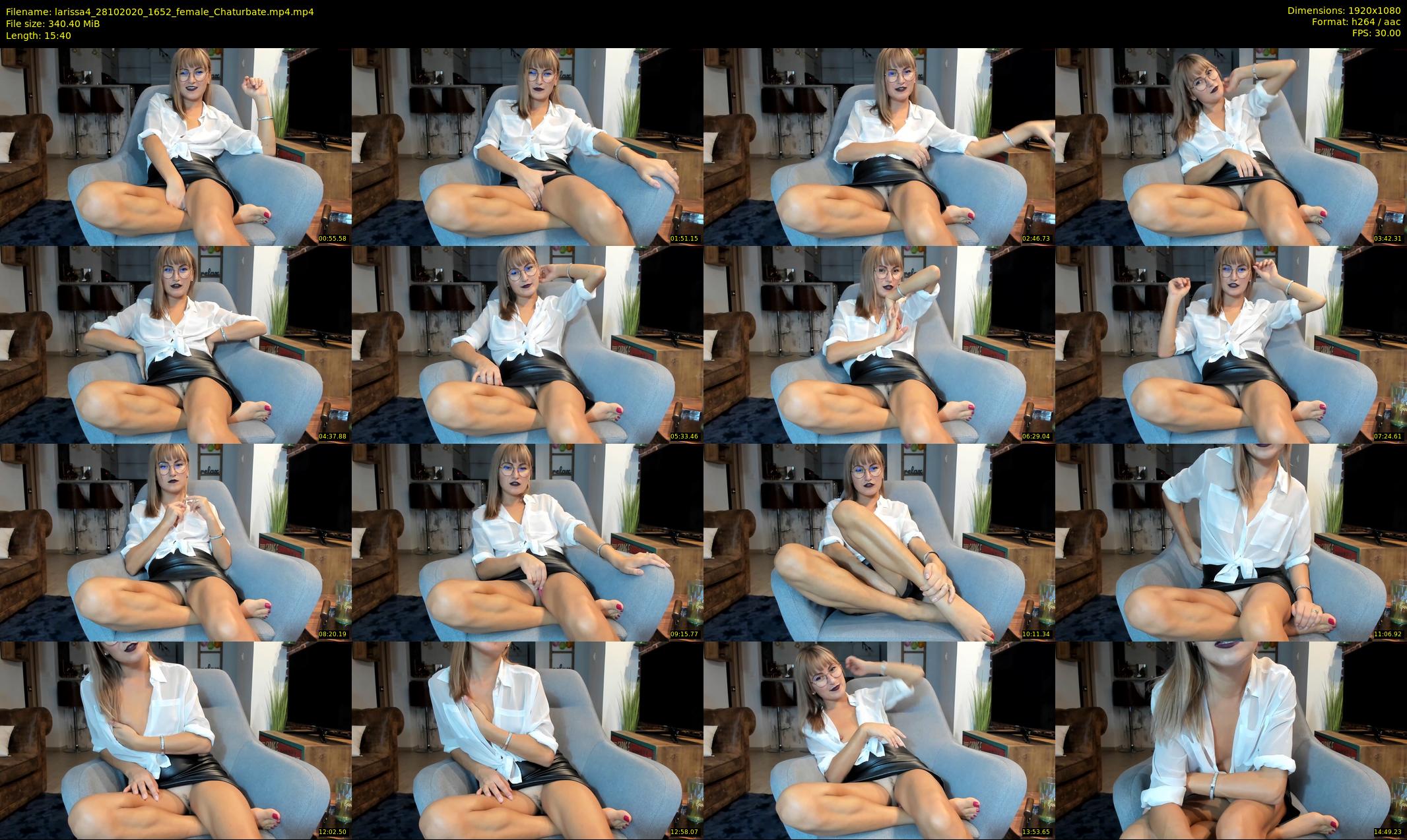 larissa4 — 16 minute Chaturbate female cam show recording, 1080p, Oct 28, 2020