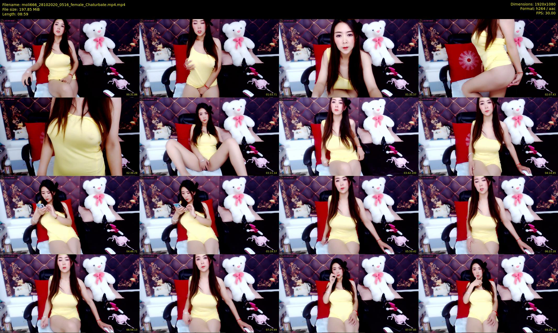 moli666 — 9 minute Chaturbate female cam show recording, 1080p, Oct 28, 2020