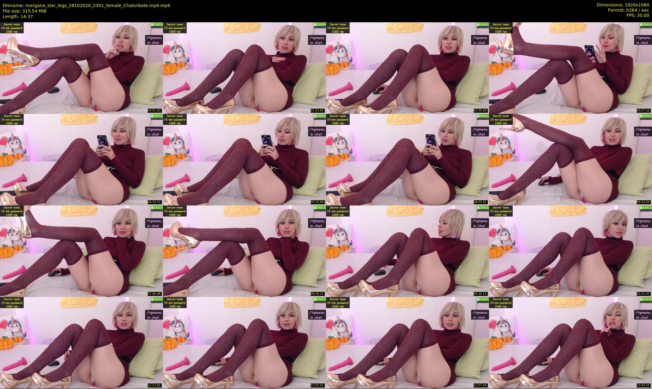 morgana_star_legs — 15 minute Chaturbate female cam show recording, 1080p, Oct 28, 2020