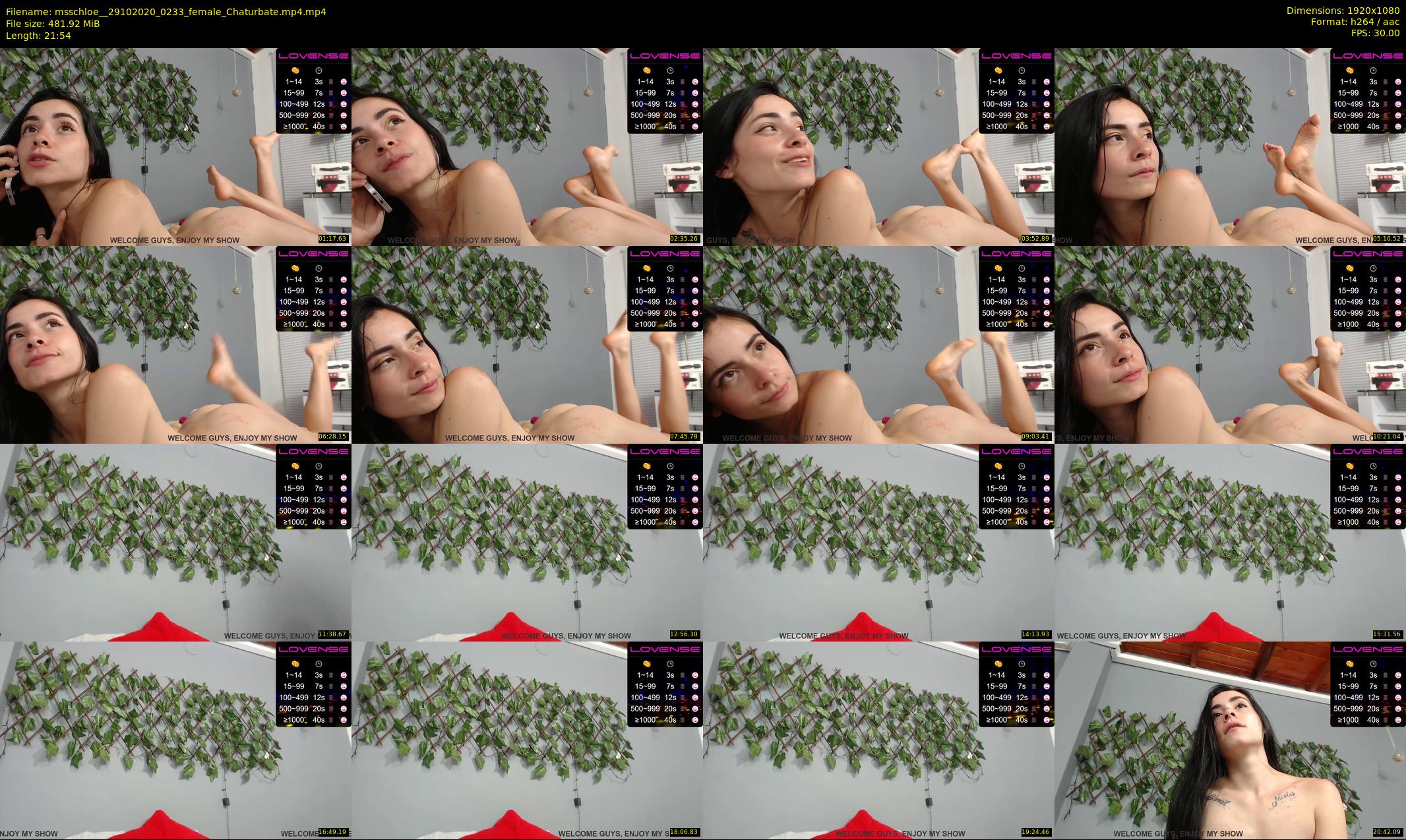msschloe_ — 22 minute Chaturbate female cam show recording, 1080p, Oct 29, 2020