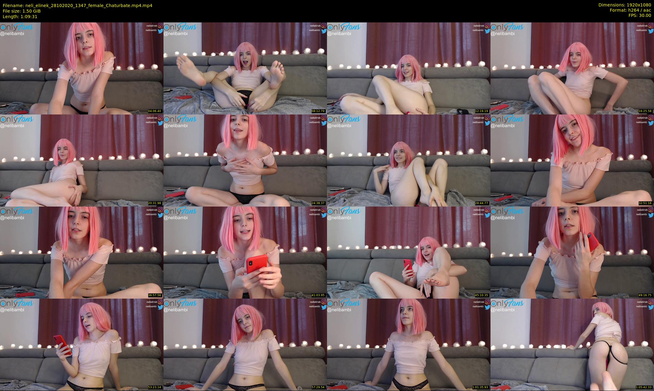 neli_elinek — 70 minute Chaturbate female cam show recording, 1080p, Oct 28, 2020