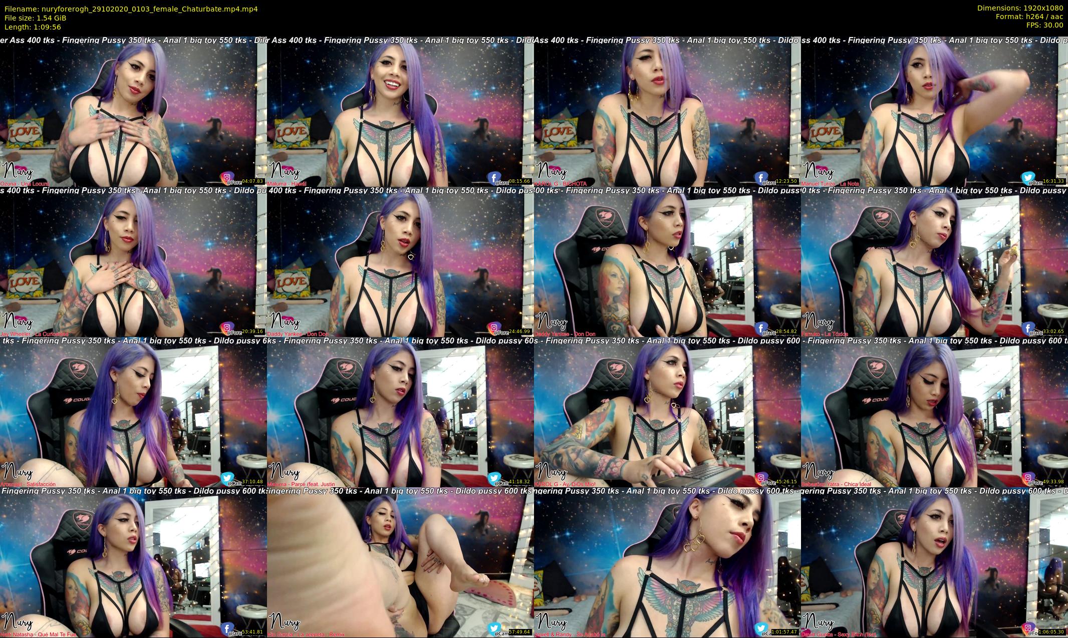 nuryforerogh — 70 minute Chaturbate female cam show recording, 1080p, Oct 29, 2020