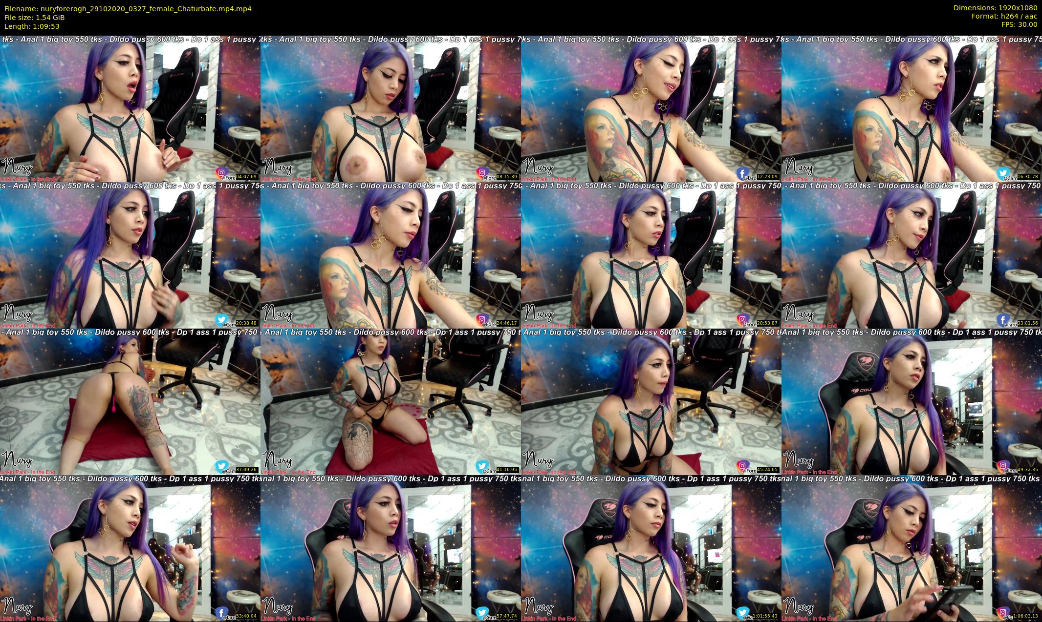 nuryforerogh — 70 minute Chaturbate female cam show recording, 1080p, Oct 29, 2020