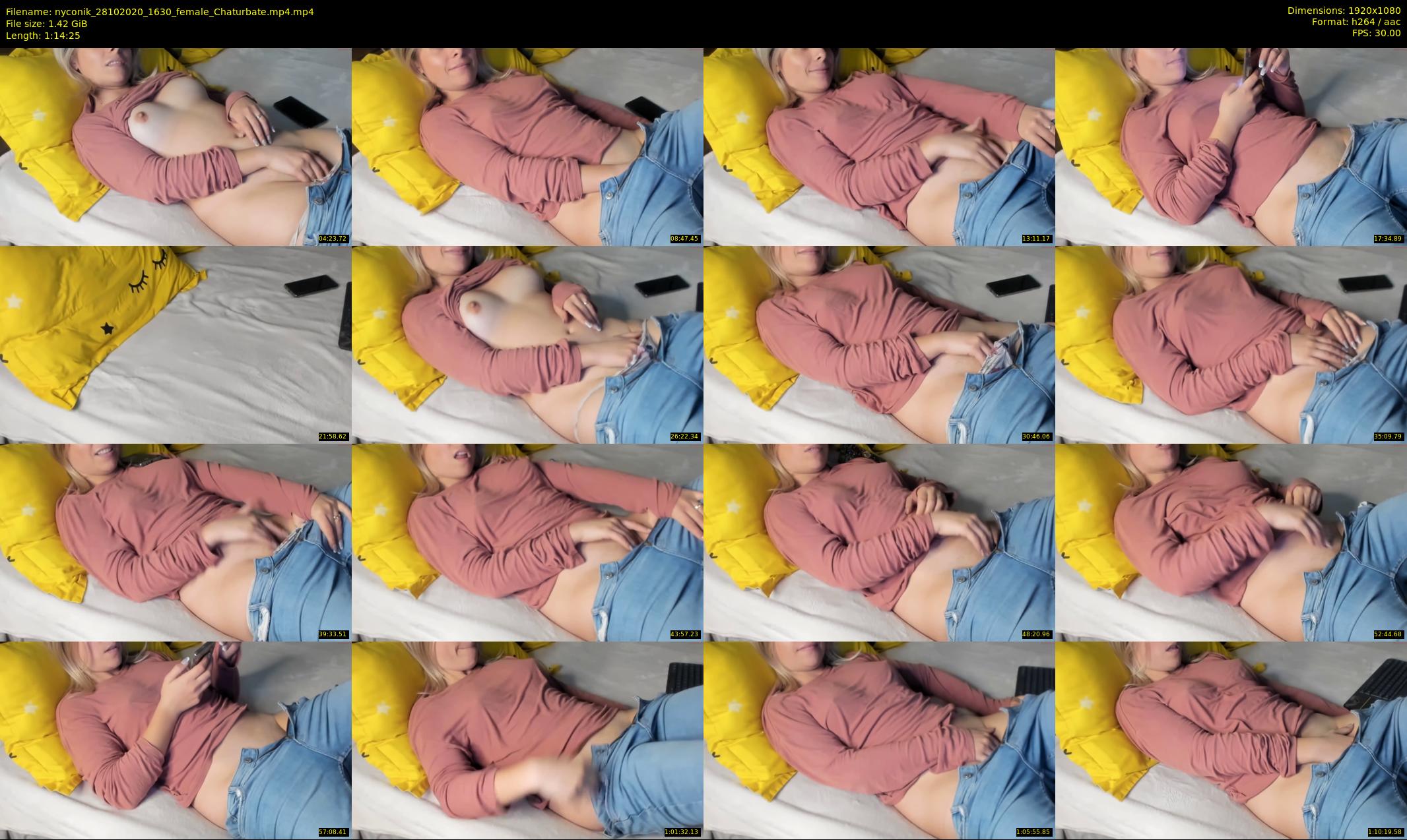nyconik — 75 minute Chaturbate female cam show recording, 1080p, Oct 28, 2020