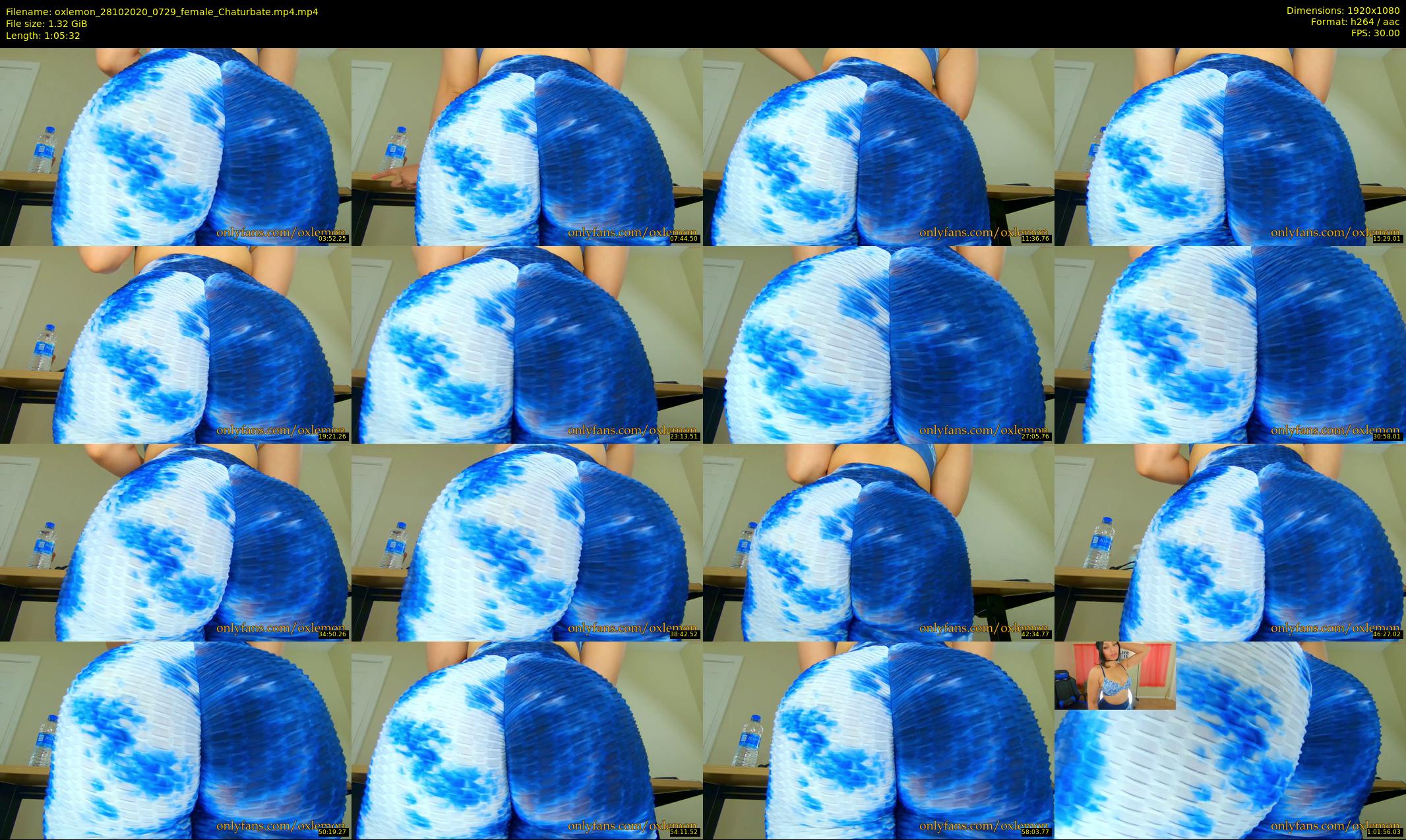 oxlemon — 66 minute Chaturbate female cam show recording, 1080p, Oct 28, 2020