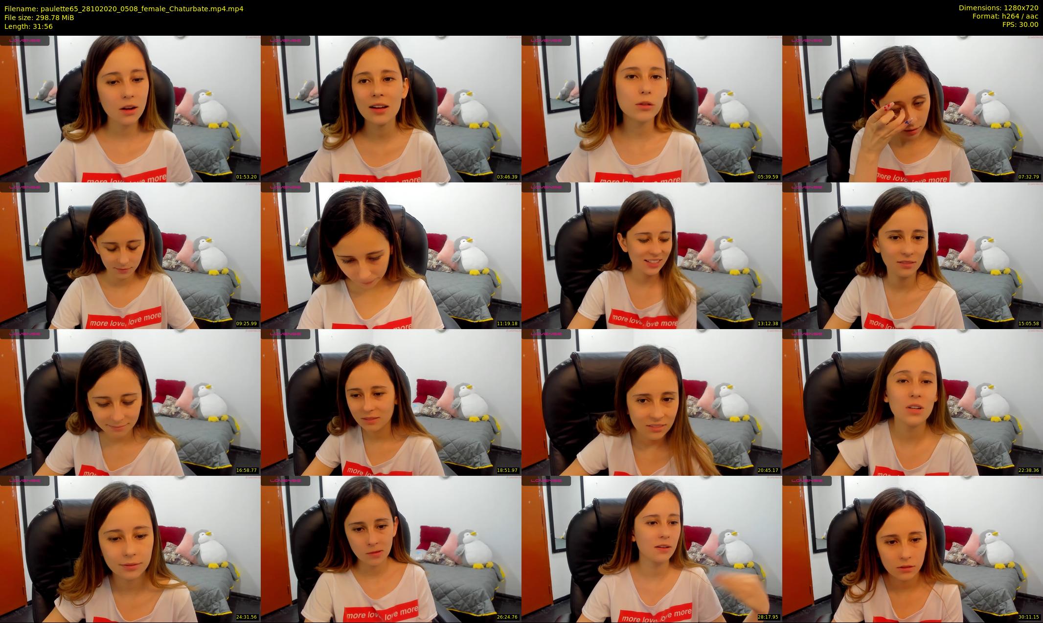 paulette65 — 32 minute Chaturbate female cam show recording, 720p, Oct 28, 2020