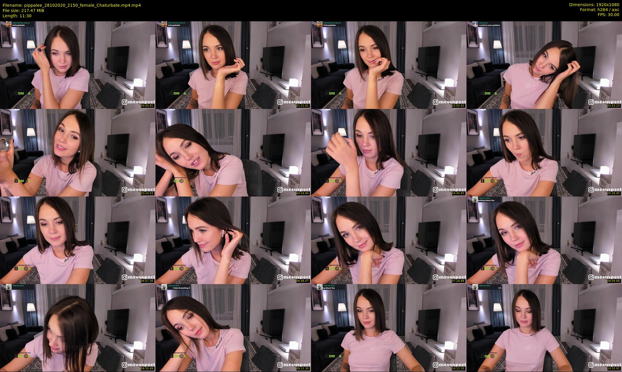 pippalee — 12 minute Chaturbate female cam show recording, 1080p, Oct 28, 2020