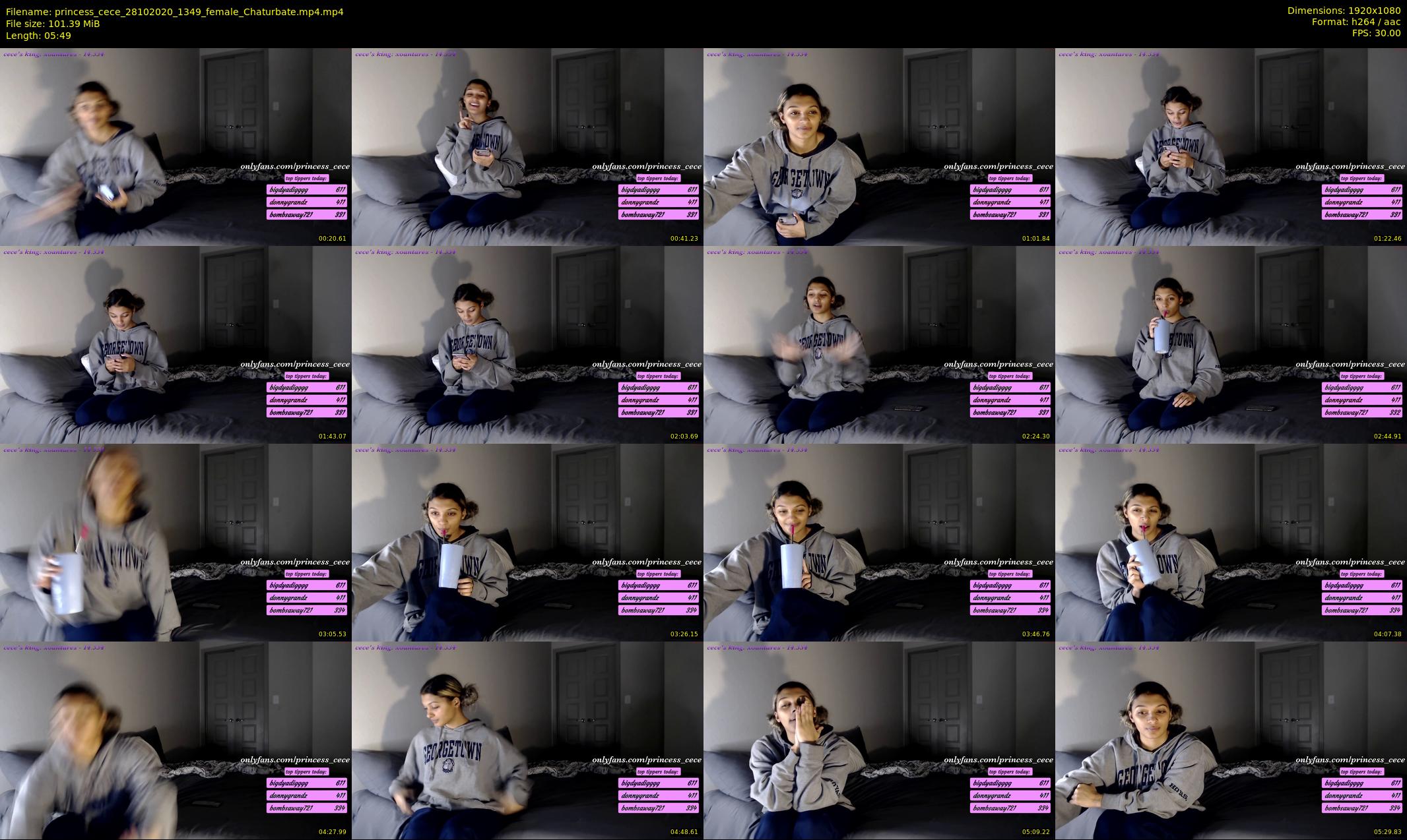 princess_cece — 6 minute Chaturbate female cam show recording, 1080p, Oct 28, 2020