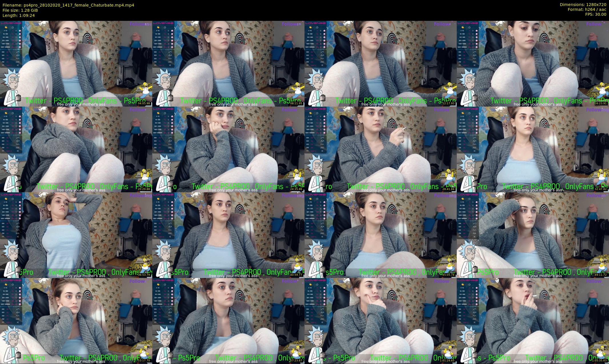ps4pro — 70 minute Chaturbate female cam show recording, 720p, Oct 28, 2020