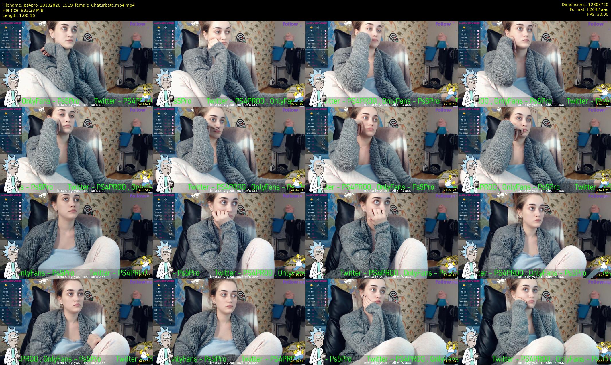 ps4pro — 61 minute Chaturbate female cam show recording, 720p, Oct 28, 2020