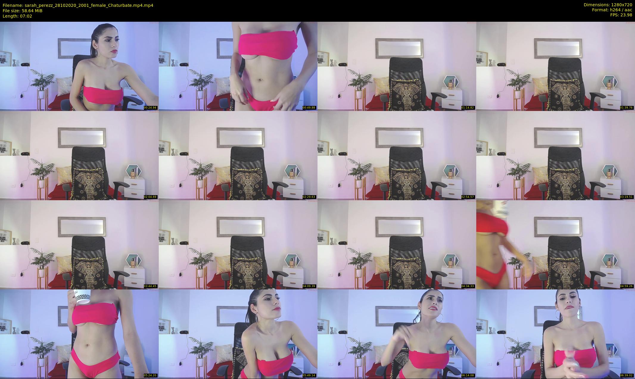 sarah_perezz — 8 minute Chaturbate female cam show recording, 720p, Oct 28, 2020