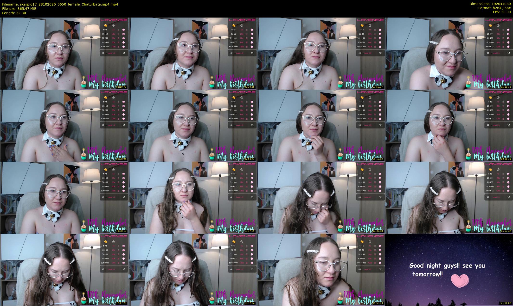 skarpio17 — 23 minute Chaturbate female cam show recording, 1080p, Oct 28, 2020