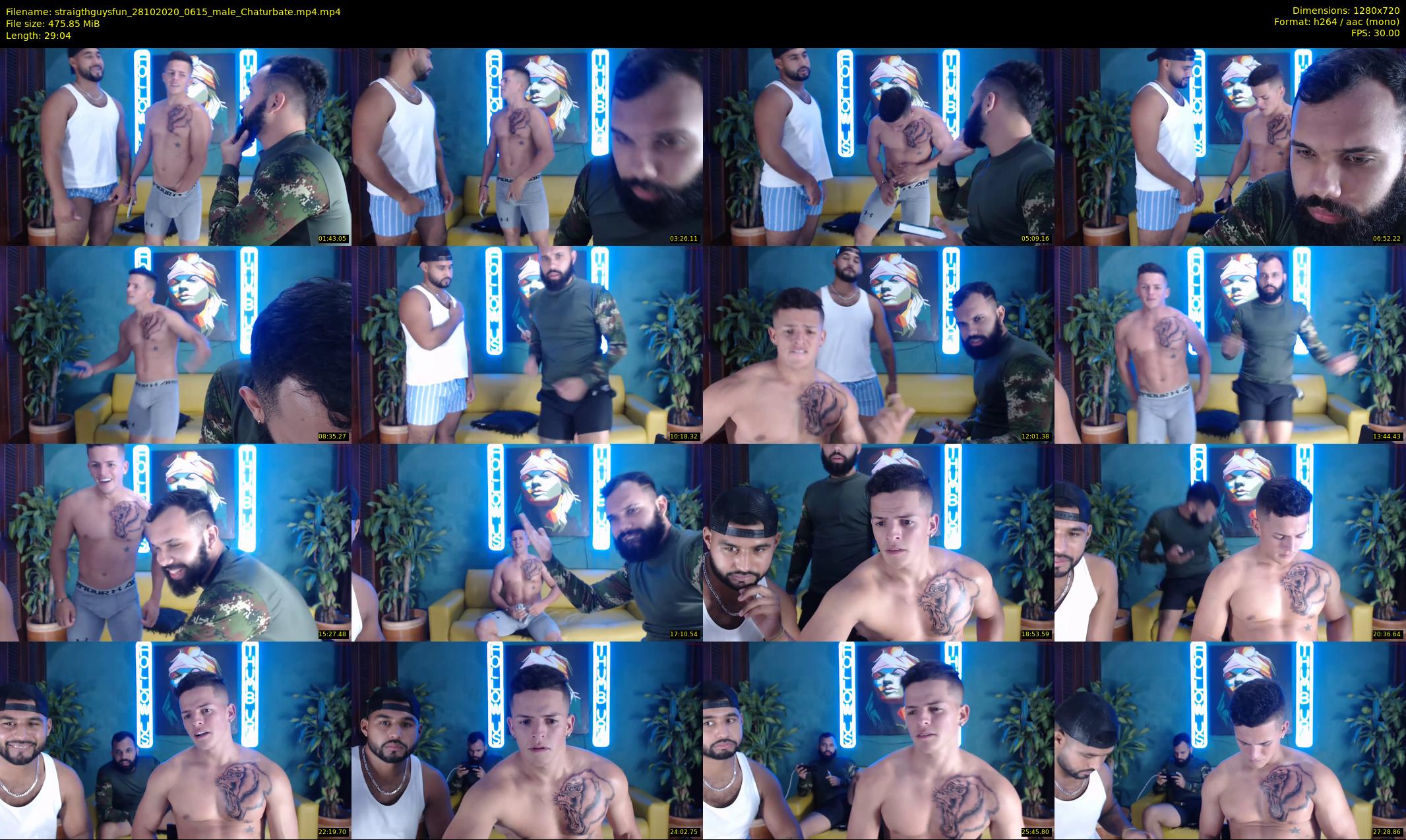 straigthguysfun — 30 minute Chaturbate male cam show recording, 720p, Oct 28, 2020
