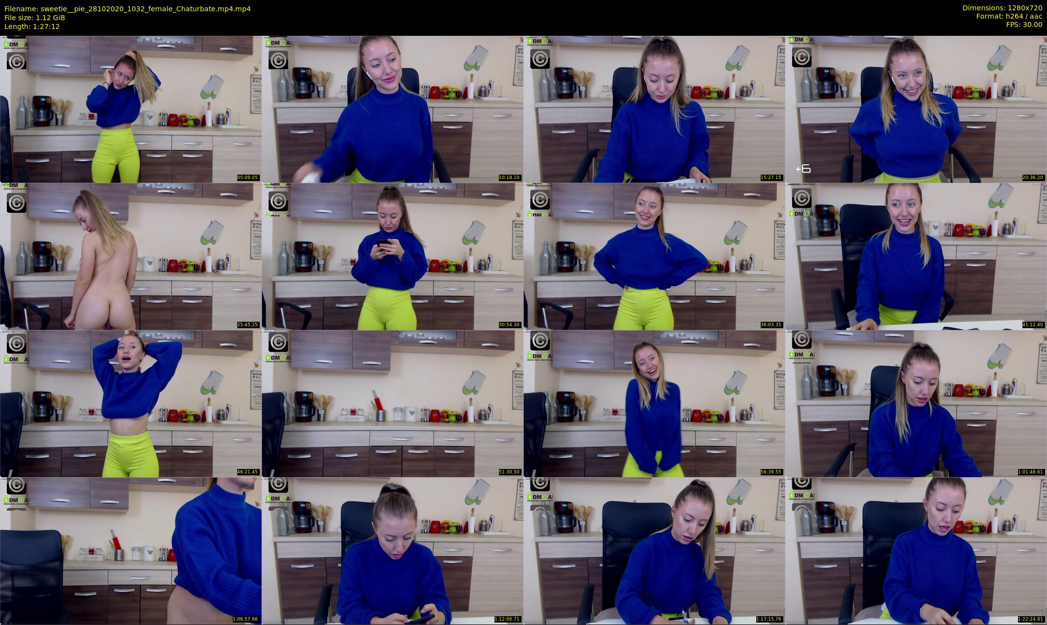 sweetie__pie — 88 minute Chaturbate female cam show recording, 720p, Oct 28, 2020